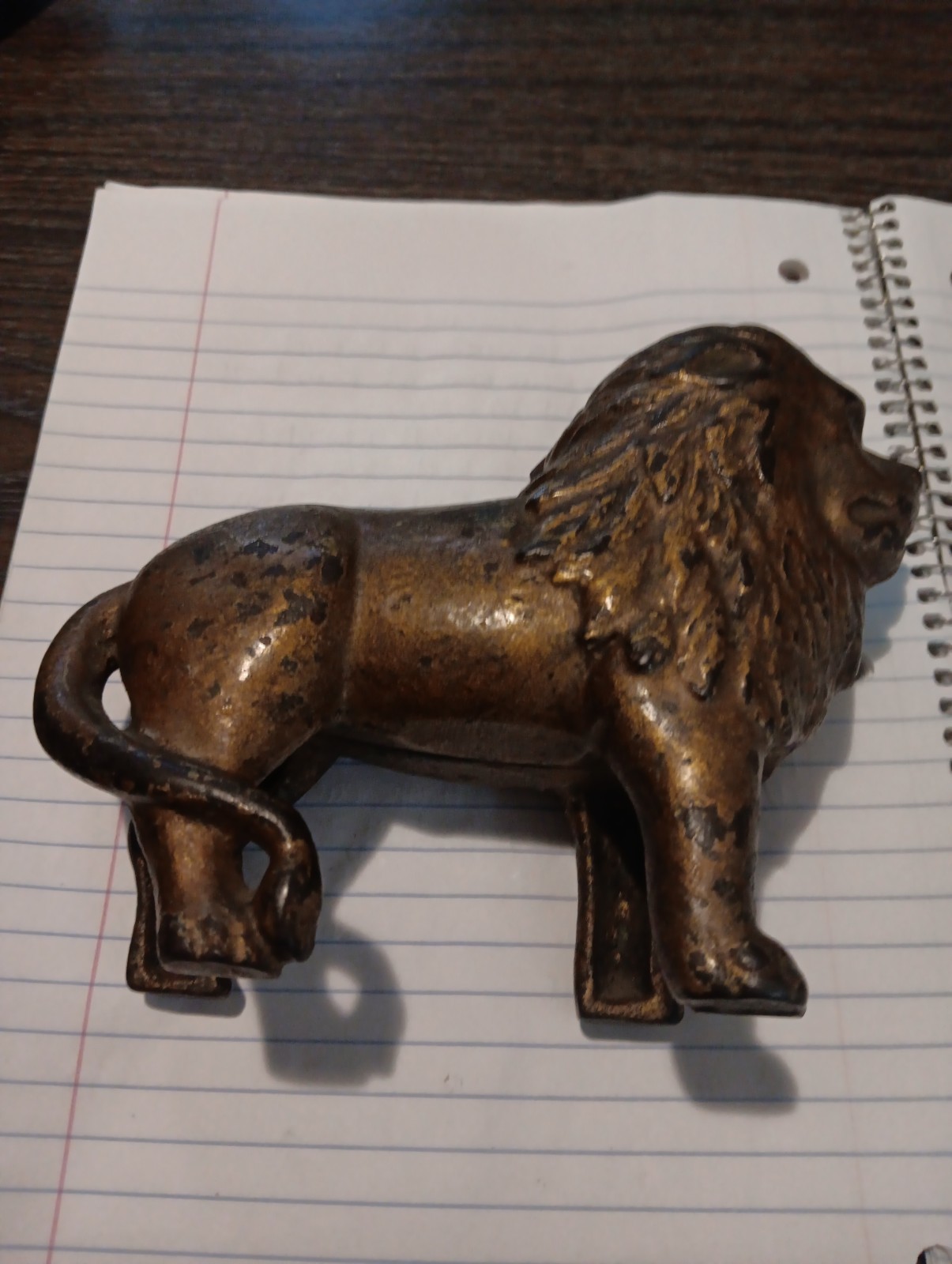 AC Williams antique cast Iron Lion Bank