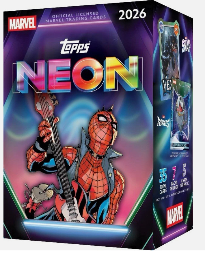 2026 TOPPS MARVEL NEON VALUE BLASTER BOX (35 Cards) Brand New Sealed Presale QTY