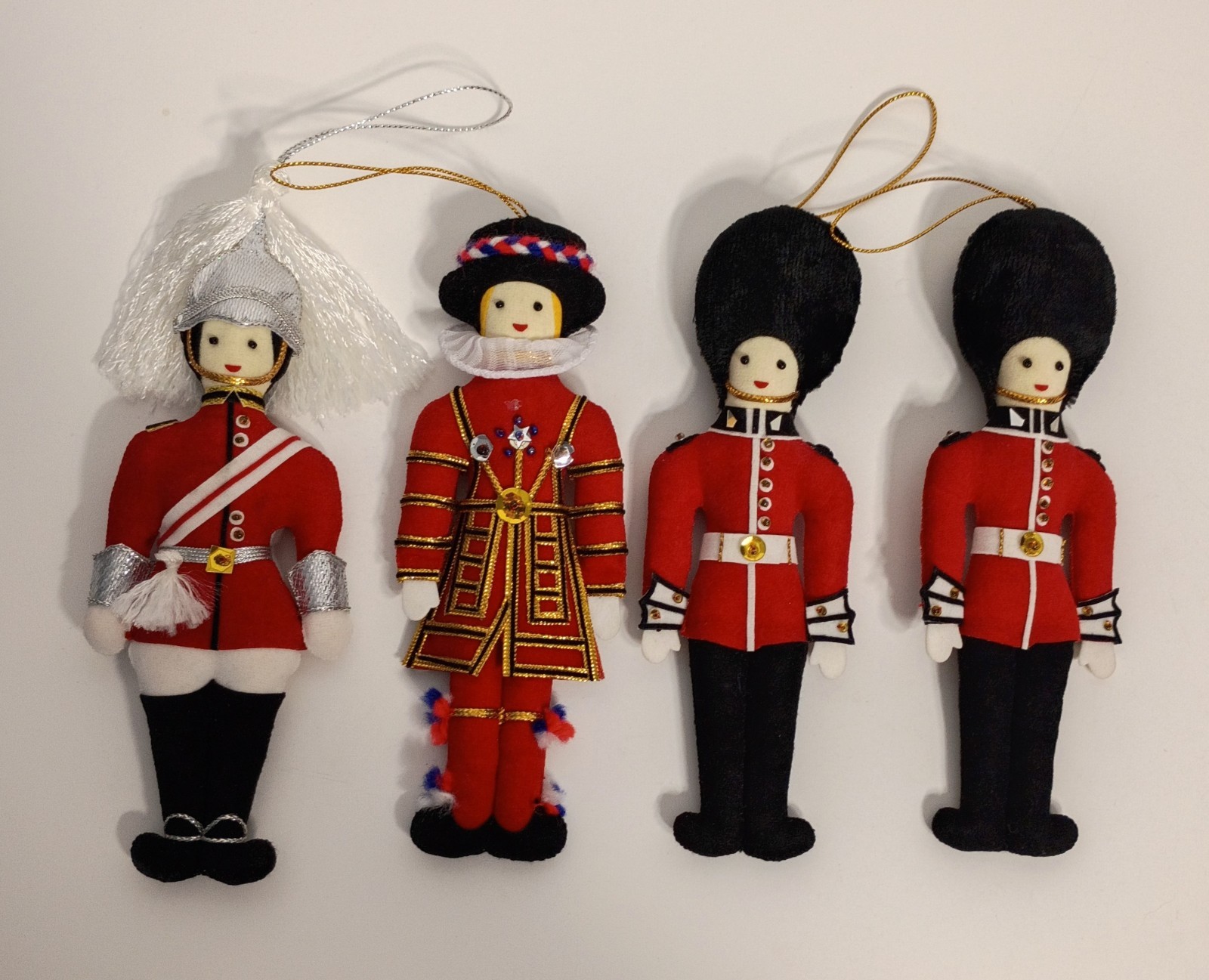 Lot of 4 St Nicolas Felt Ornaments British Royal Historic Beefeater Guardsman 6 Lot of 4 St Nicolas Felt Ornaments British Royal Historic Beefeater Guardsman 6