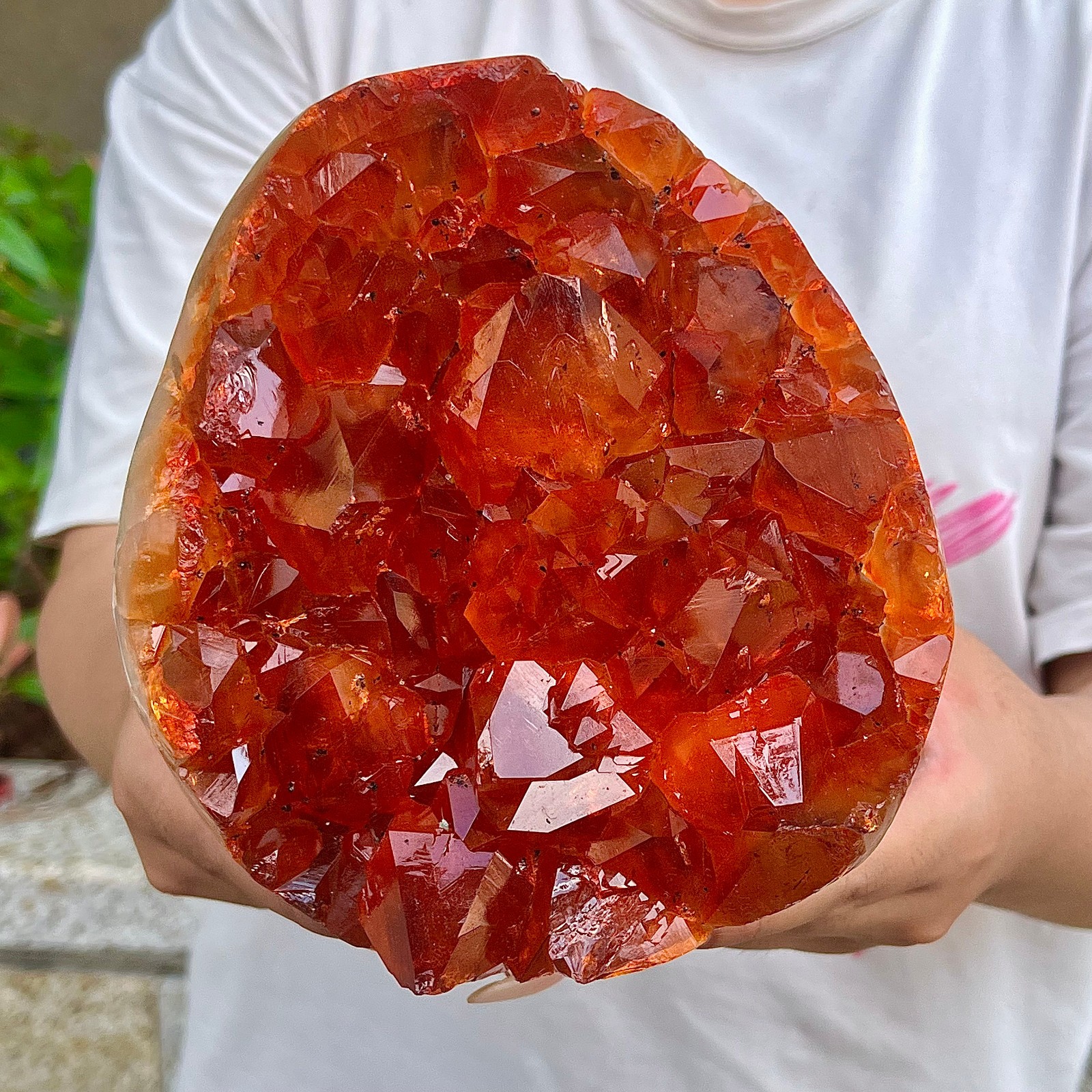 7.01LB  Natural yellow crystal cave quartz crystal spiritual decoration