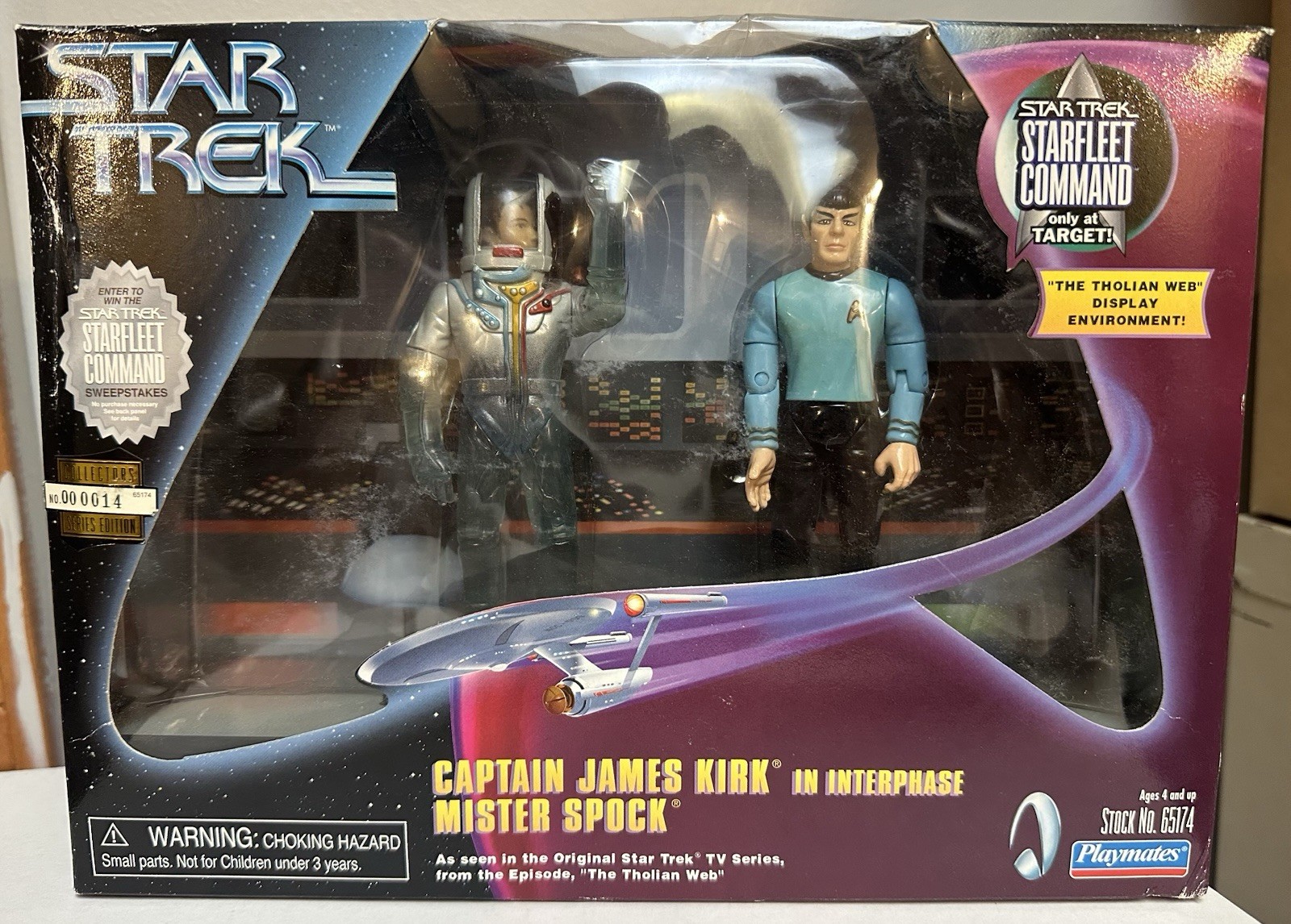 Playmates Star Trek Exclusive Captain James Kirk in Interphase Mister Spock Set Playmates Star Trek Exclusive Captain James Kirk in Interphase Mister Spock Set