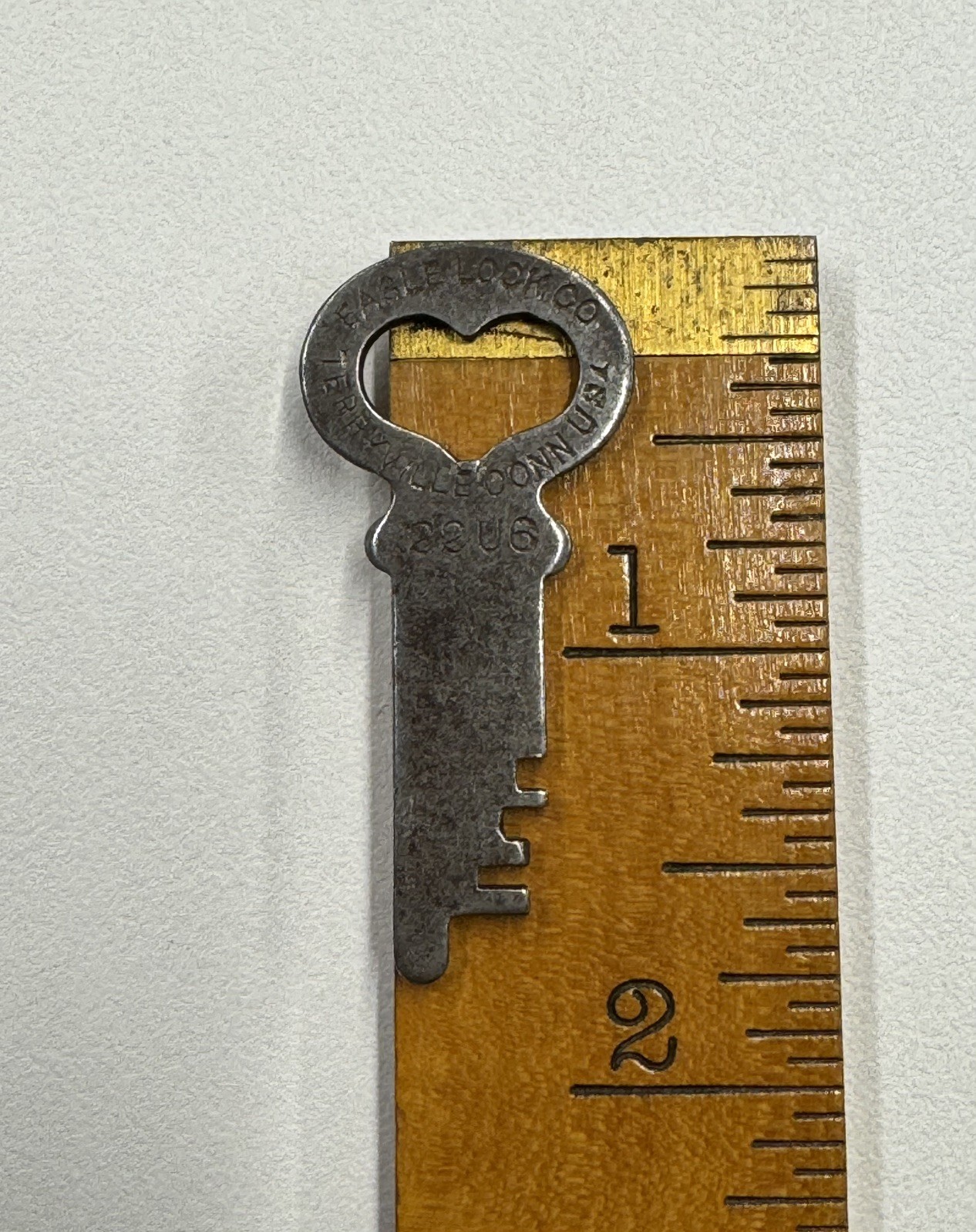 Vintage Old EAGLE Lock Company Terryville Conn Key #22U6 Steamer Trunk  Lock Key