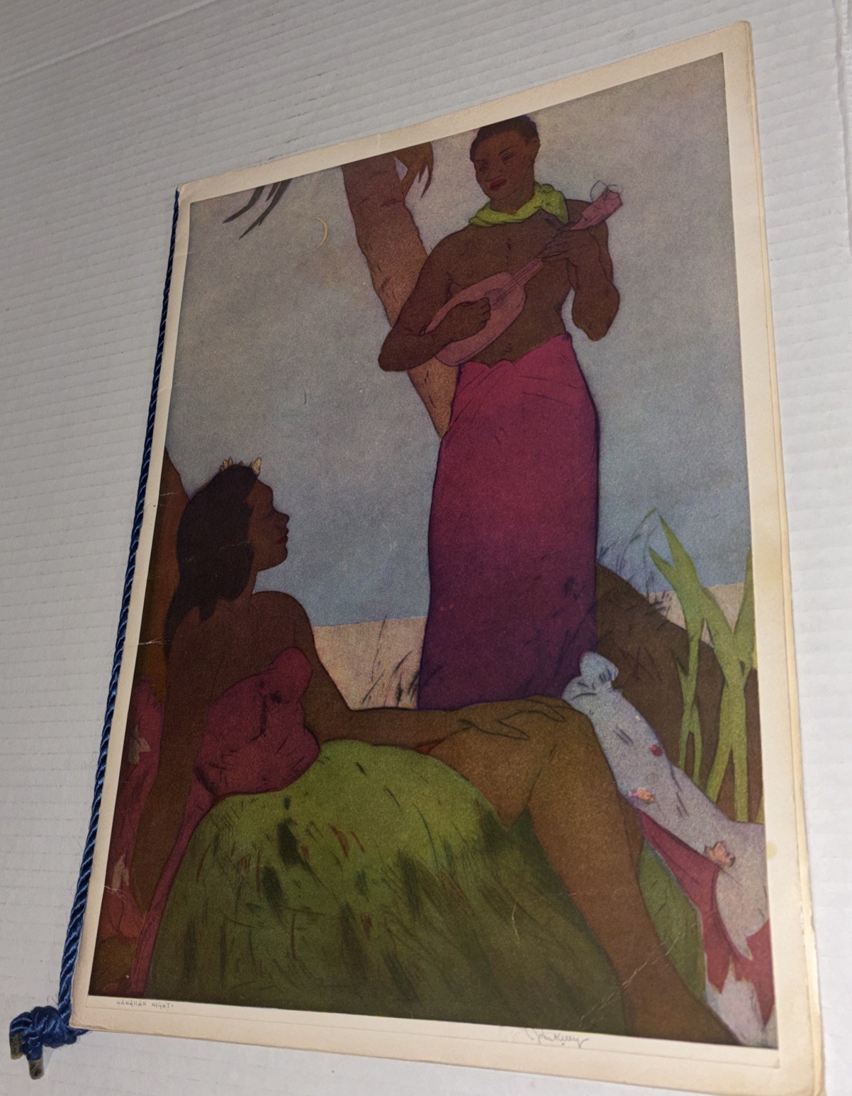 Vintage 1973 Menu Hawaiian Night John Kelly Waikiki Sheraton Monarch Tiki Decor