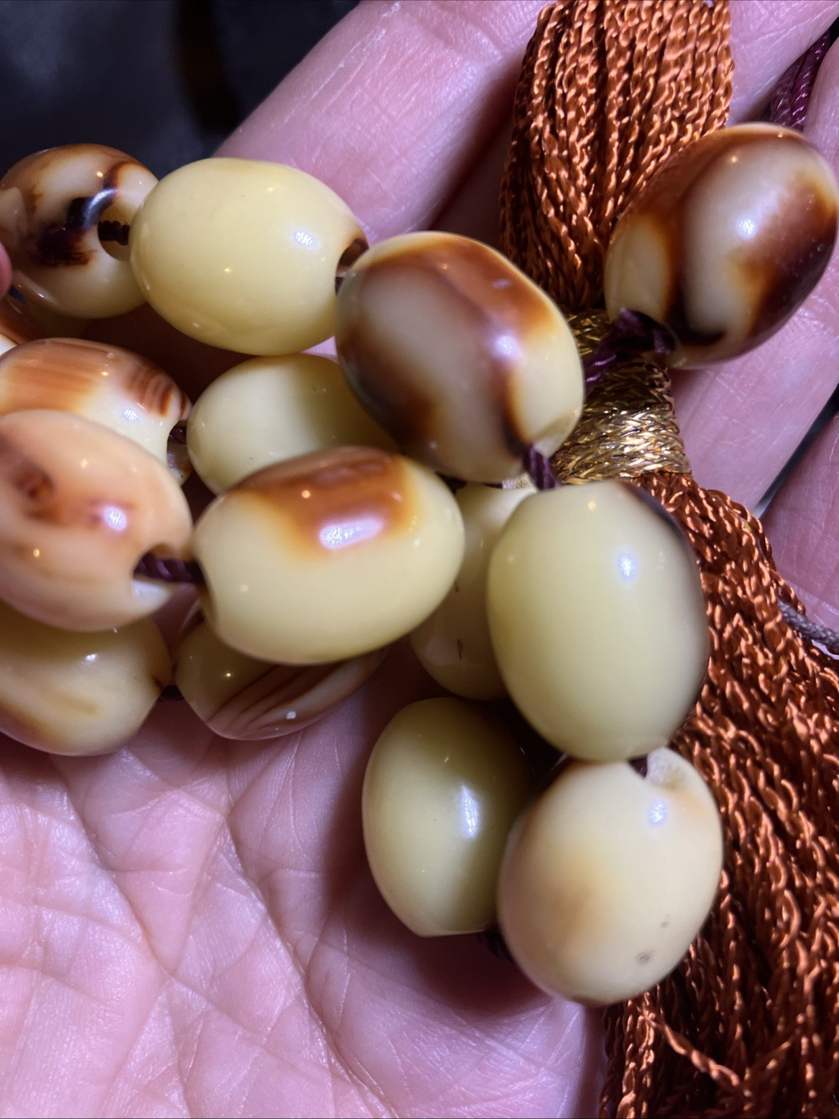 Vintage Catalin Bakelite Islamic Prayer Beads Marbled Tasbih Misbaha Tassel 19 Vintage Catalin Bakelite Islamic Prayer Beads Marbled Tasbih Misbaha Tassel 19