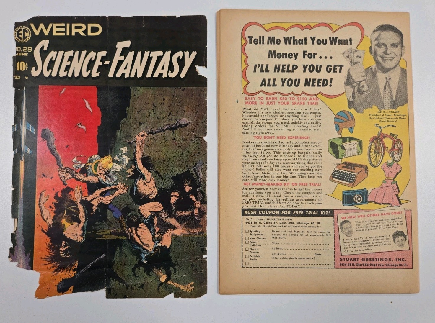 Weird Science-Fantasy #29 - Frank Frazetta Cover Art Golden Age Pre-Code Horror Weird Science-Fantasy #29 - Frank Frazetta Cover Art Golden Age Pre-Code Horror