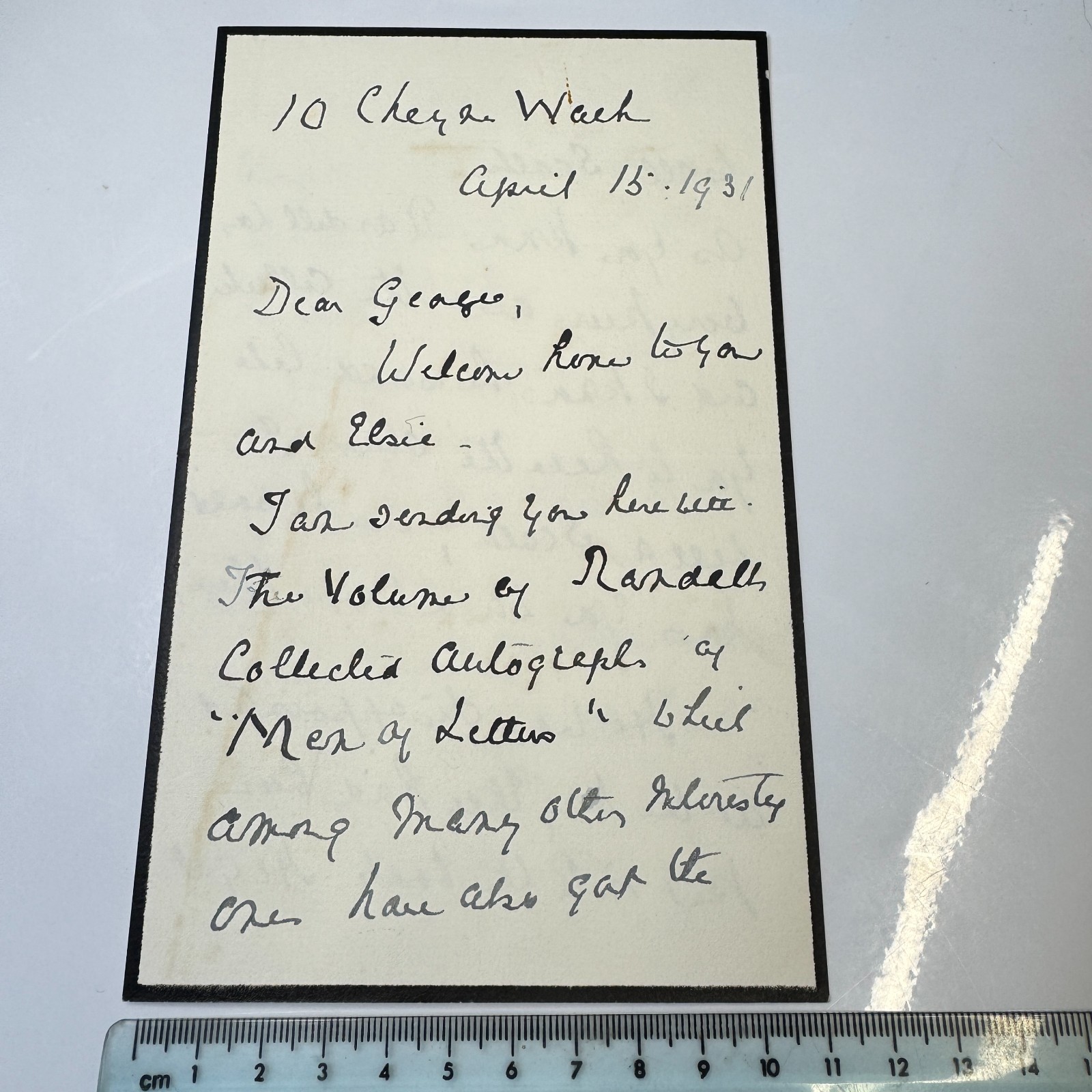 Edith M Davidson Moral Welfare Organiser 2p Autograph ALS to George Chelsea 1931