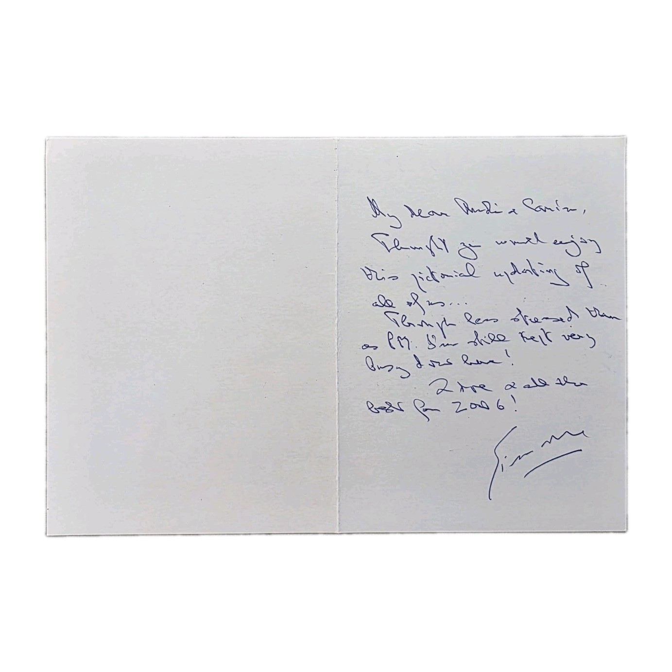 2006 Bulgarian King Simon Signed Card German Prince Andreas Saxe-Coburg Germany