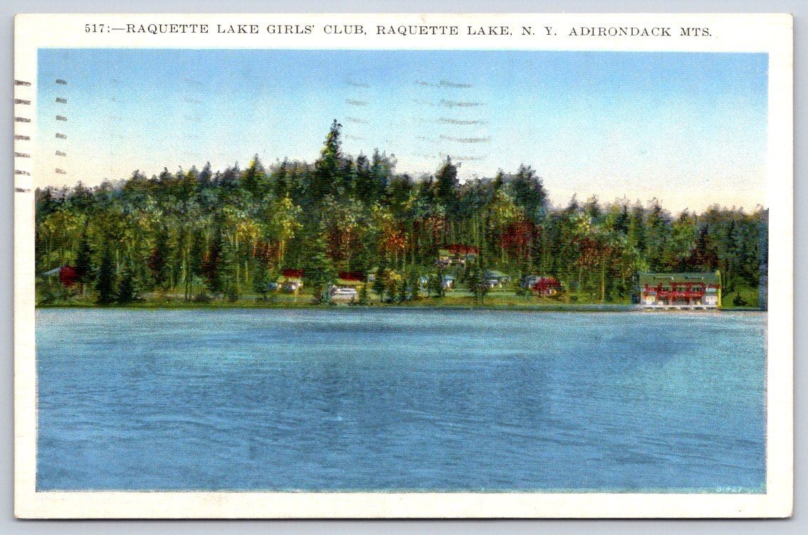 Portland Vintage New York Postcard RAQUETTE LAKE Girls Club Adirondack 1946 Portland Vintage New York Postcard RAQUETTE LAKE Girls Club Adirondack 1946