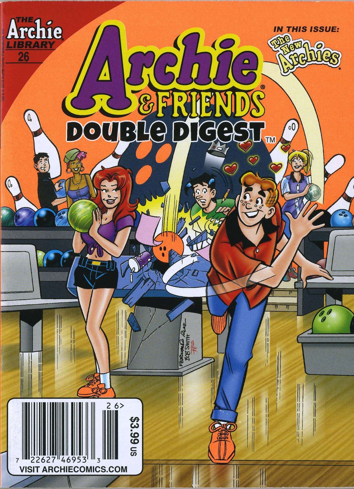 Archie And Friends Double Digest #26 VF; Archie | Bowling Cheryl Blossom - w/Bag Archie And Friends Double Digest #26 VF; Archie | Bowling Cheryl Blossom - w/Bag