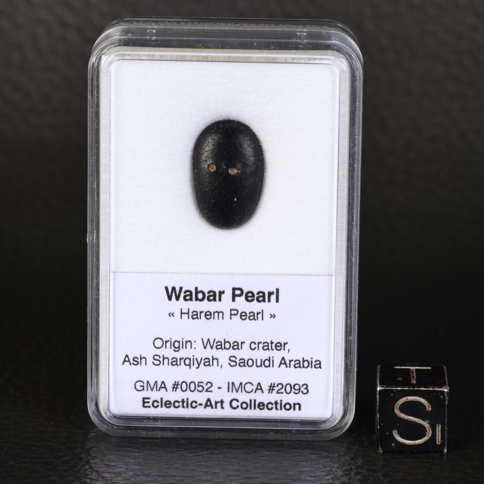 Tektite Meteorite Impact Wabar Pearl 0.77 g Saudi Arabia