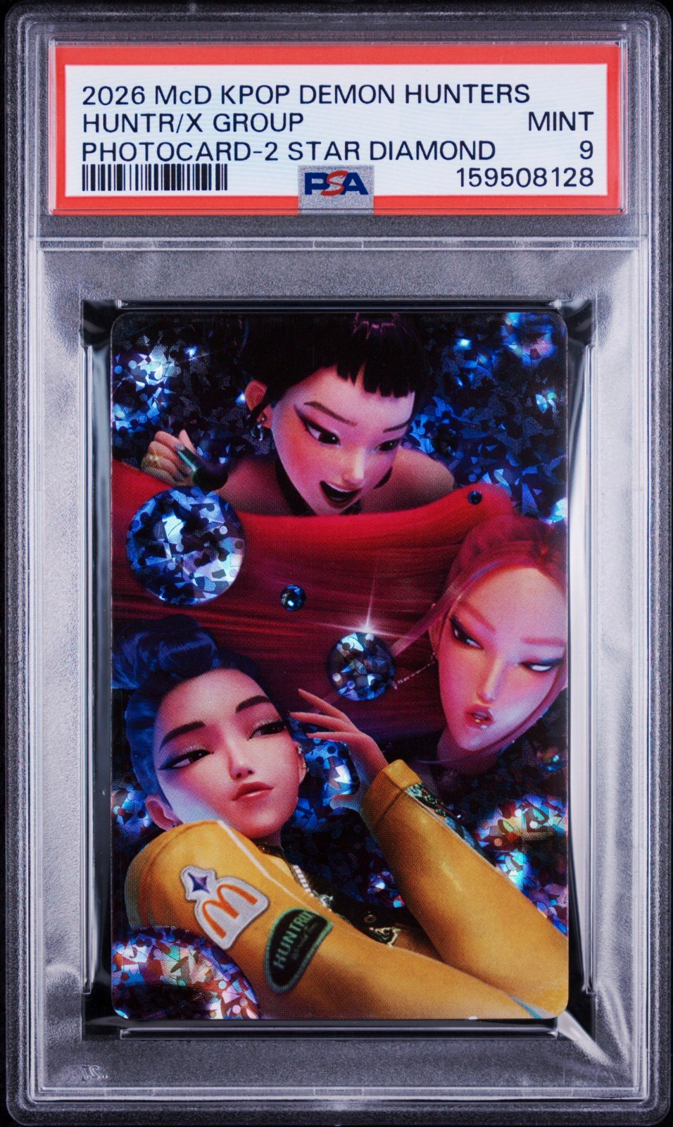 Huntr/x 2026 McDonald's K-Pop Demon Hunters 2 Star Diamond Photocard PSA 9 Mint