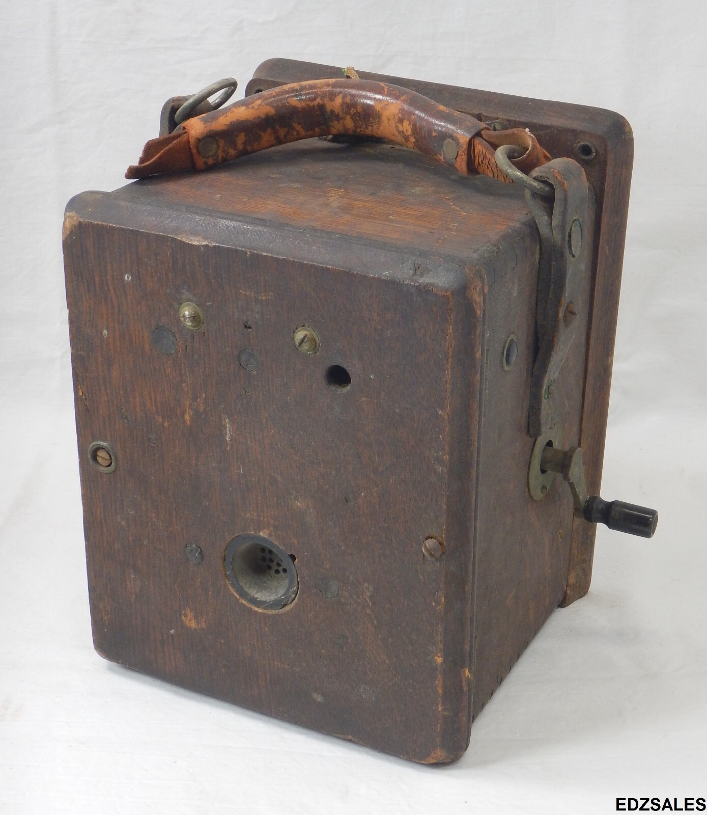 Antique Kellogg Magneto Crank Wall Carry Phone Box Antique Kellogg Magneto Crank Wall Carry Phone Box