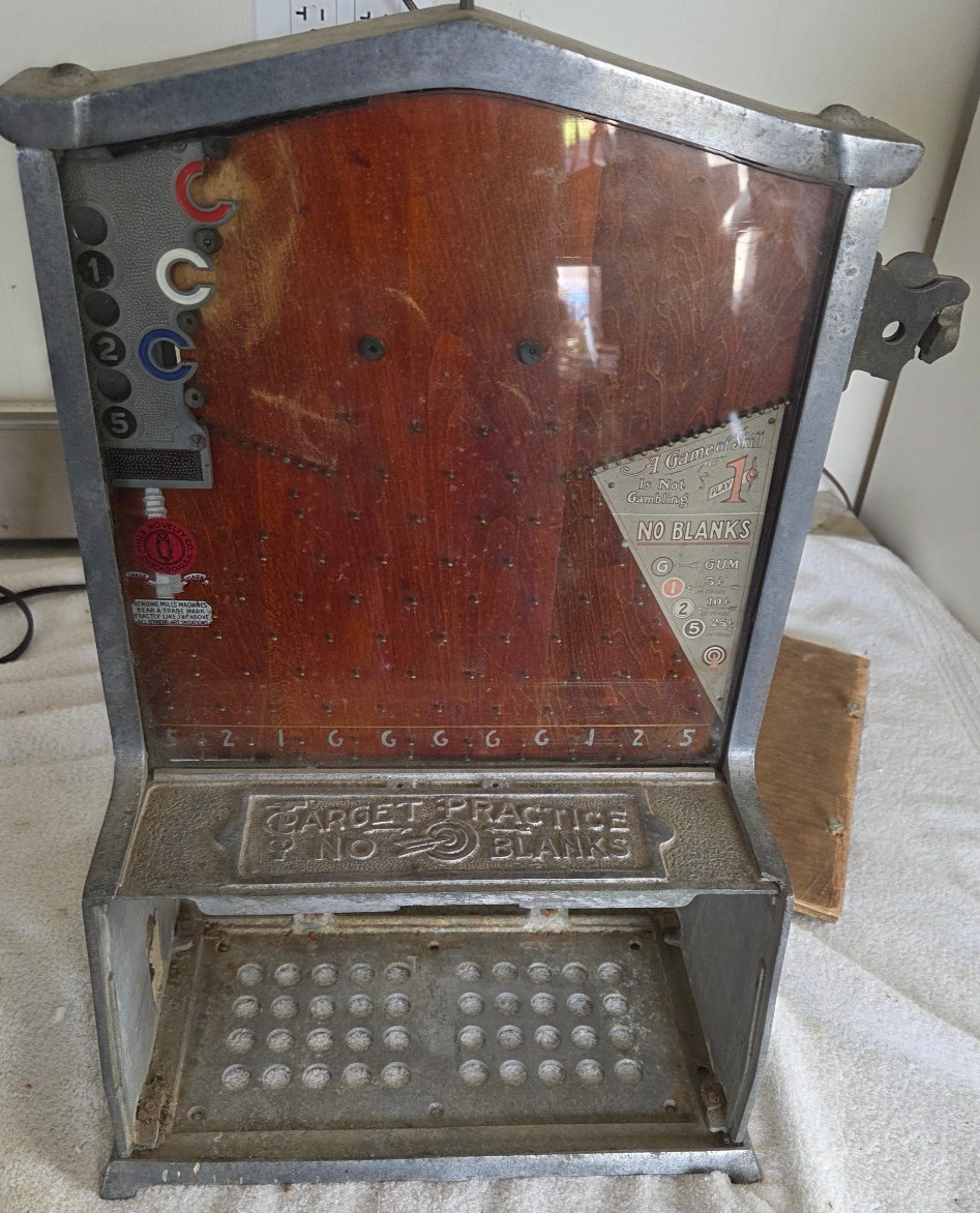 Antique 1920's Mills Target Practice Trade Stimulator Antique 1920's Mills Target Practice Trade Stimulator