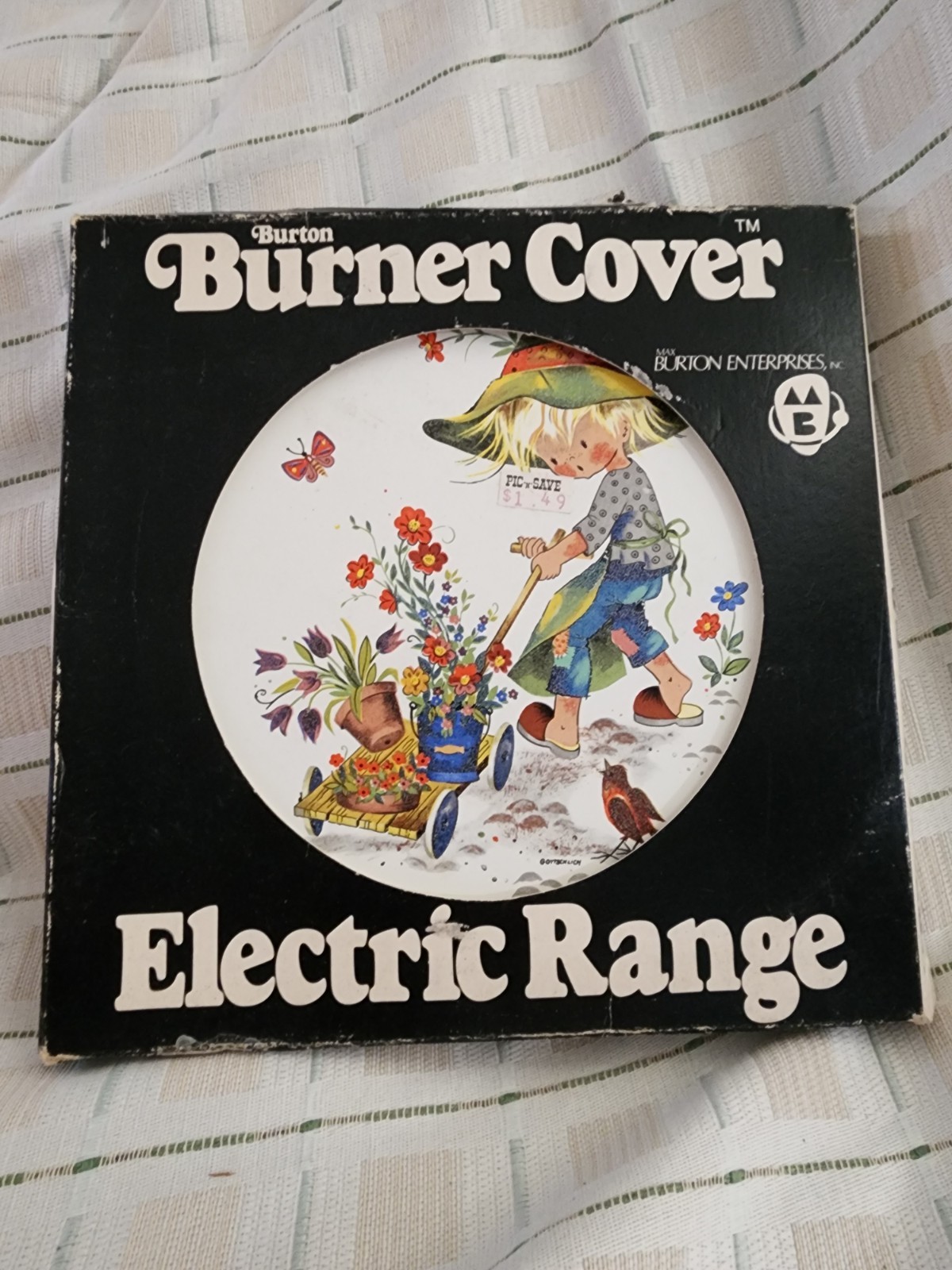 Burton Enterprises Vintage 8in Snall Burner Cover Little Gardner Burton Enterprises Vintage 8in Snall Burner Cover Little Gardner