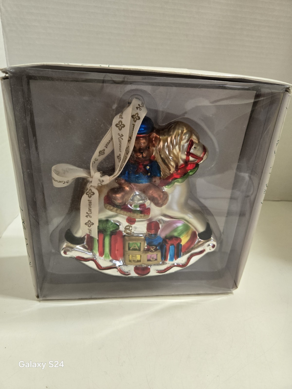 Holidays Are Santa\'s World KURT ADLER ROCKING HORSE ORNAMENT- ** NIB ** Holidays Are Santa\'s World KURT ADLER ROCKING HORSE ORNAMENT- ** NIB **