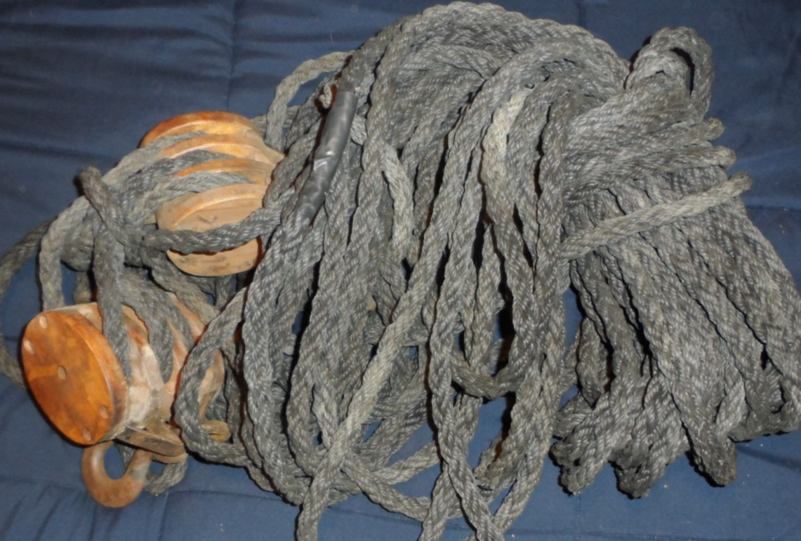 ANTIQUE VINTAGE Boston Lockport Block Block & And Tackle TWIN TRIPLE PULLEY ROPE ANTIQUE VINTAGE Boston Lockport Block Block & And Tackle TWIN TRIPLE PULLEY ROPE