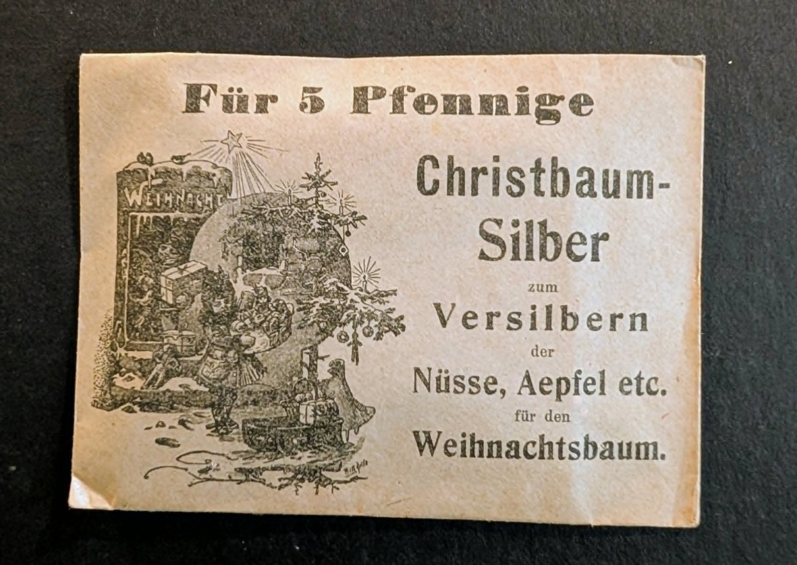 Antique 1900s German Christmas 5 Pfennige \