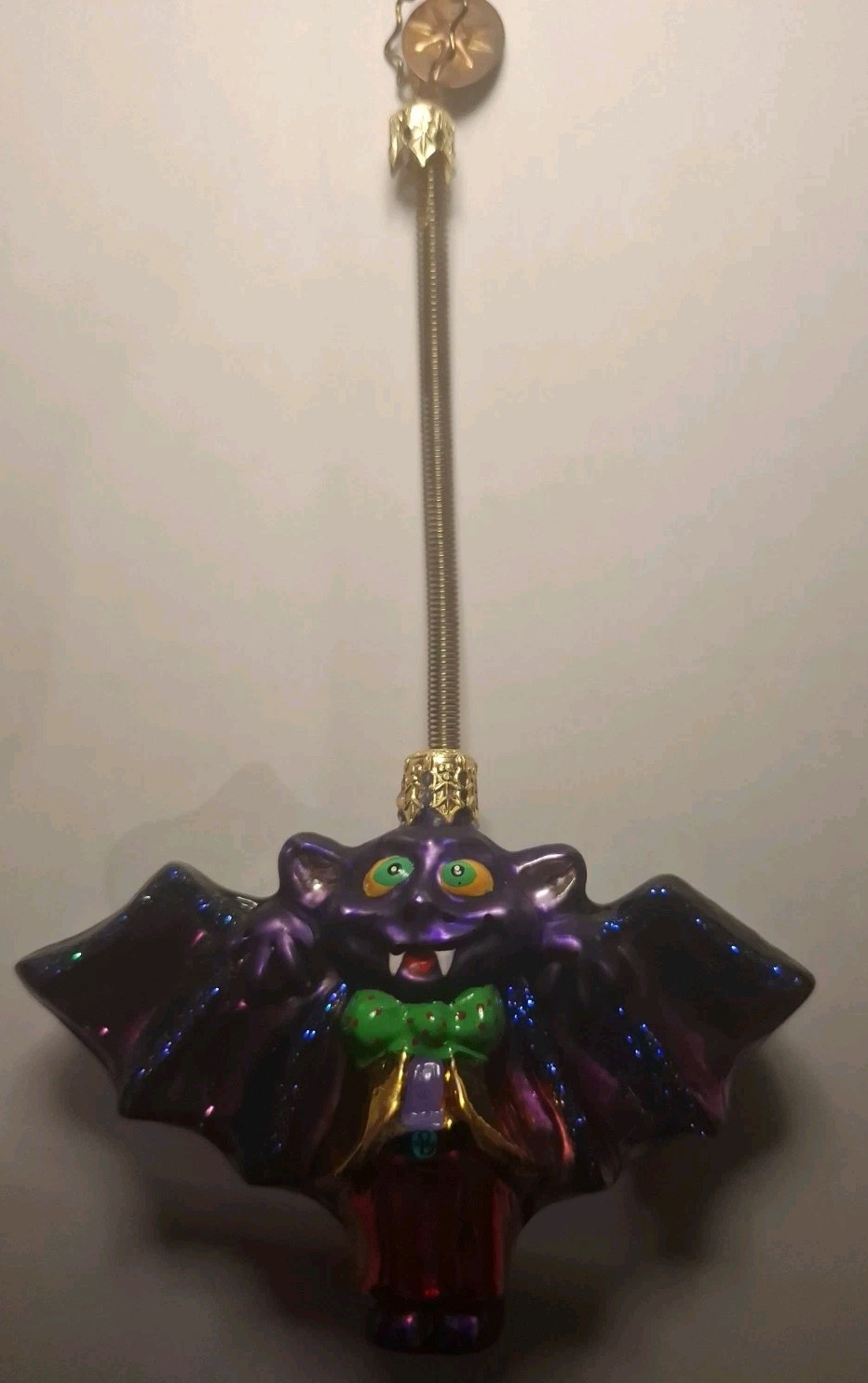Christopher Radko 2002 A Little Batty Halloween Spring Bat  Ornament W/box