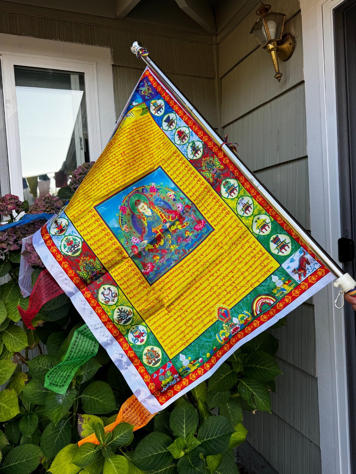 Tibetan Prayer Flags | Guru Rinpoche Padmasambhava | Darchor Vertical Flag Tibetan Prayer Flags | Guru Rinpoche Padmasambhava | Darchor Vertical Flag