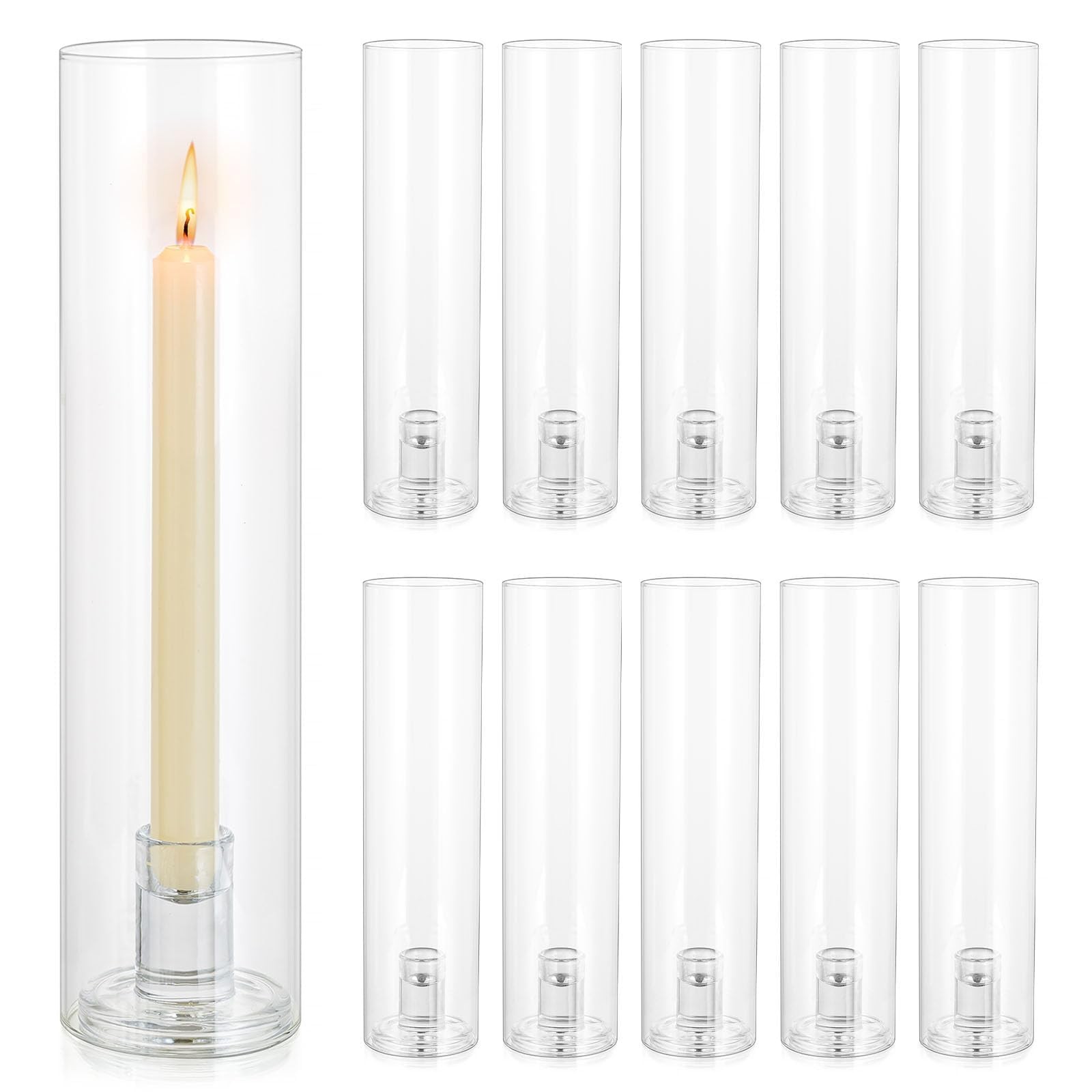 Inweder Hurricane Glass Candle Holders 11.8\ Inweder Hurricane Glass Candle Holders 11.8\