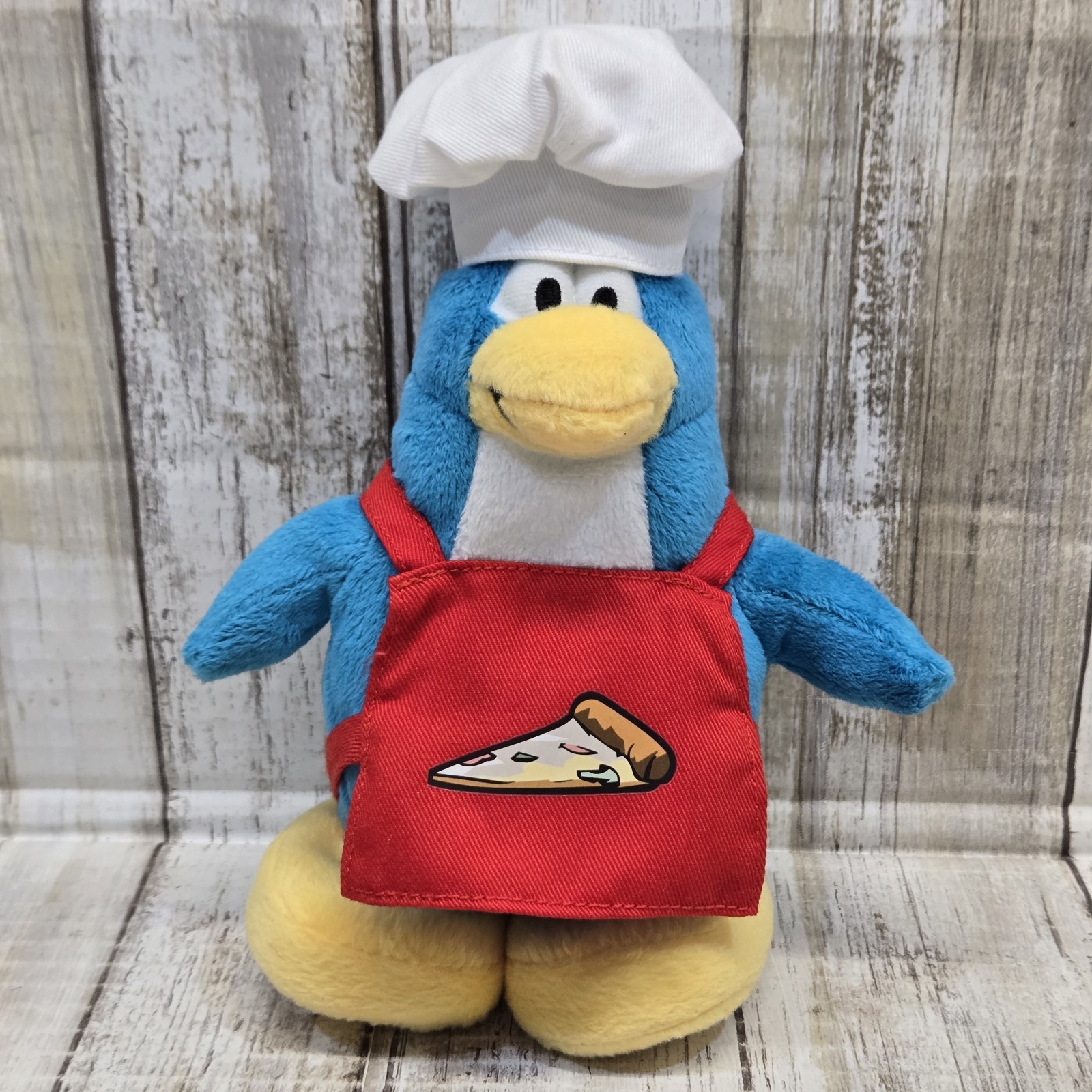 Disney Club Penguin Pizza Chef Plush Toy- JAKKS Pacific VTG Rare HTF 