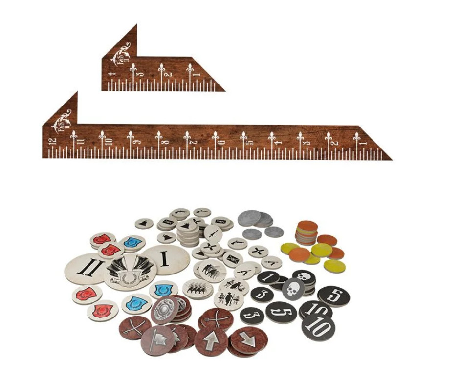 Set of range finders and tokens