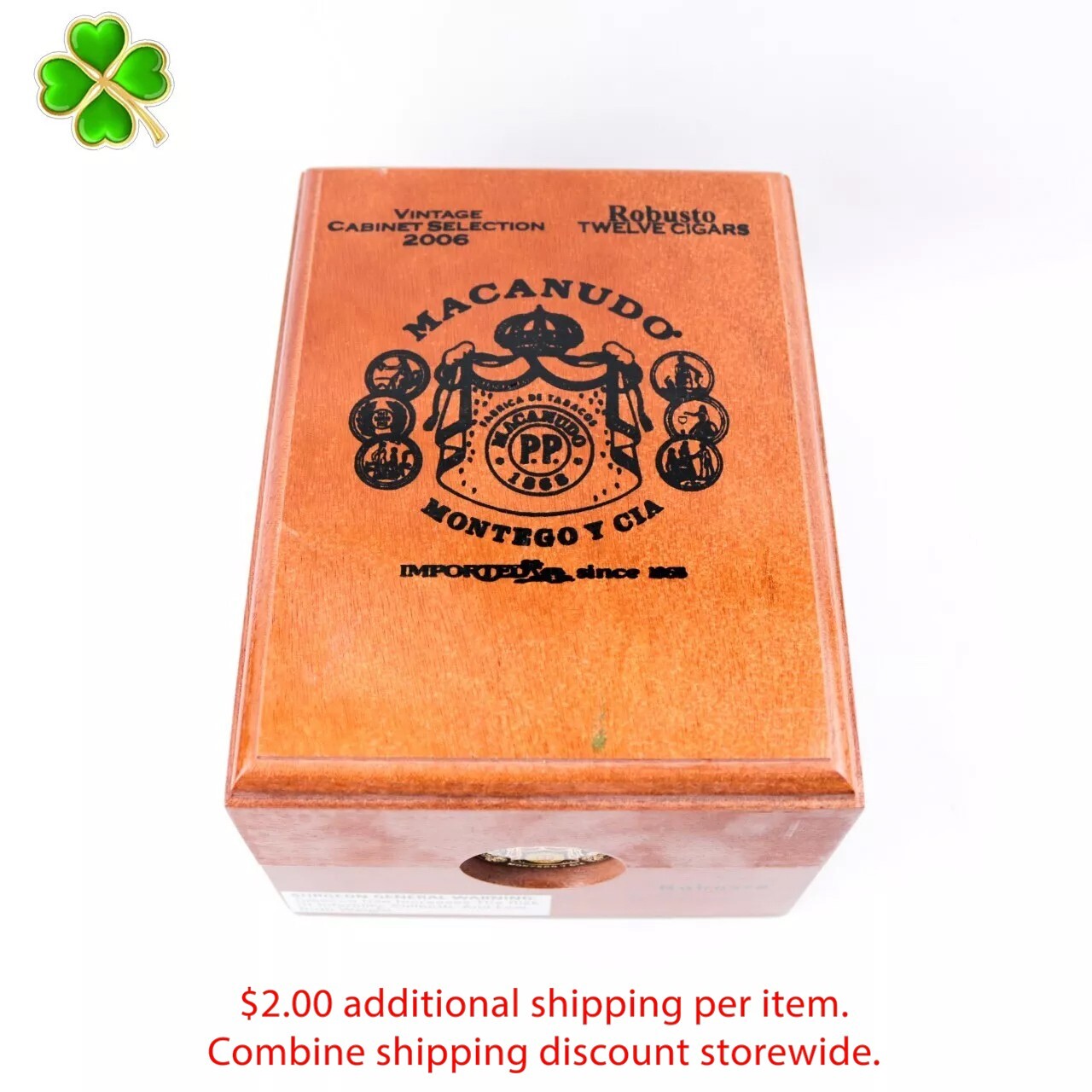 Macanudo Robusto Vintage Cabinet 2006 Empty Wood Cigar Box 7.25\ Macanudo Robusto Vintage Cabinet 2006 Empty Wood Cigar Box 7.25\