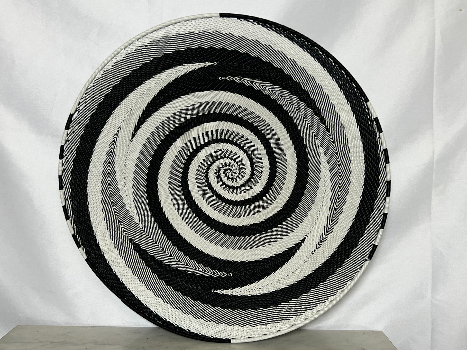 large hand weave south African Zulu wire basket 15 large hand weave south African Zulu wire basket 15