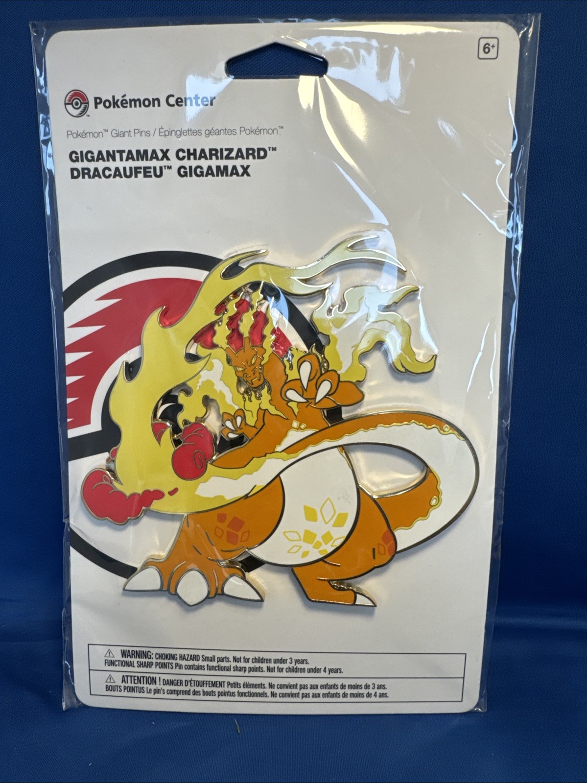 New Gigantamax Charizard Oversize Pin Pokemon Center Exclusive Giant Pin New Gigantamax Charizard Oversize Pin Pokemon Center Exclusive Giant Pin
