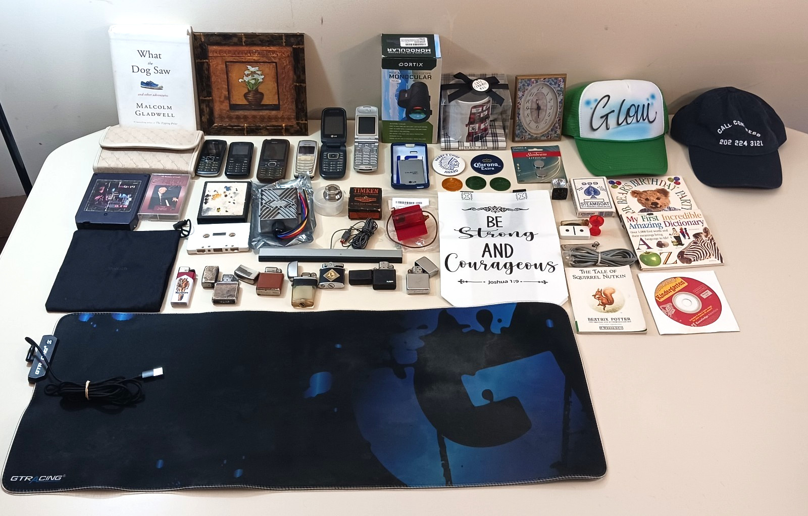 Estate Sale Lot Vintage Collectibles Zippo Lighters Industrial Tools Retro Media