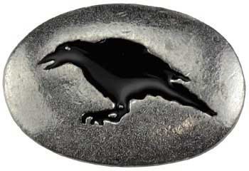 Raven Totem Mystical Talisman Pewter 1-1/4