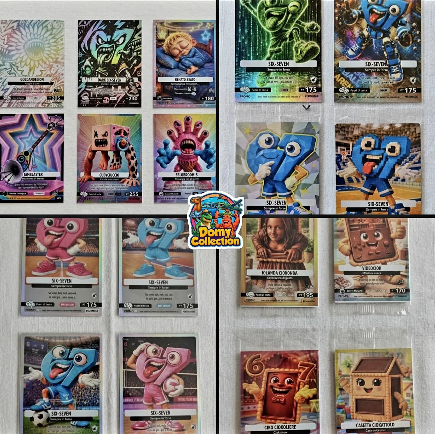 NEW Novelty Skifidol Italian Brainrot Limited Edition Promo 18 Card Set 