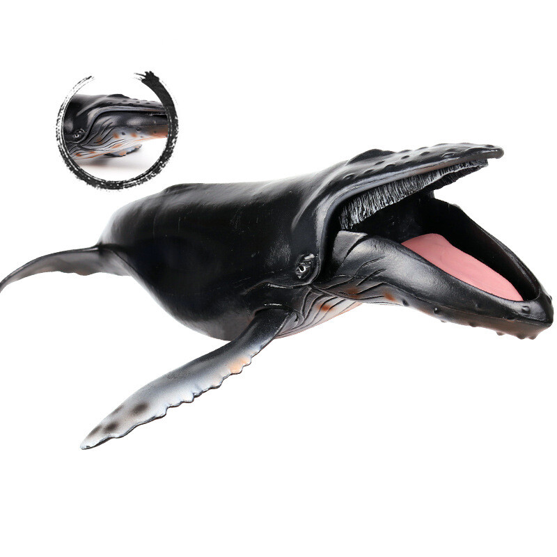 Humpback Whales Action Figure Model Toy Realistic Ocean Role Play Toys for Kids