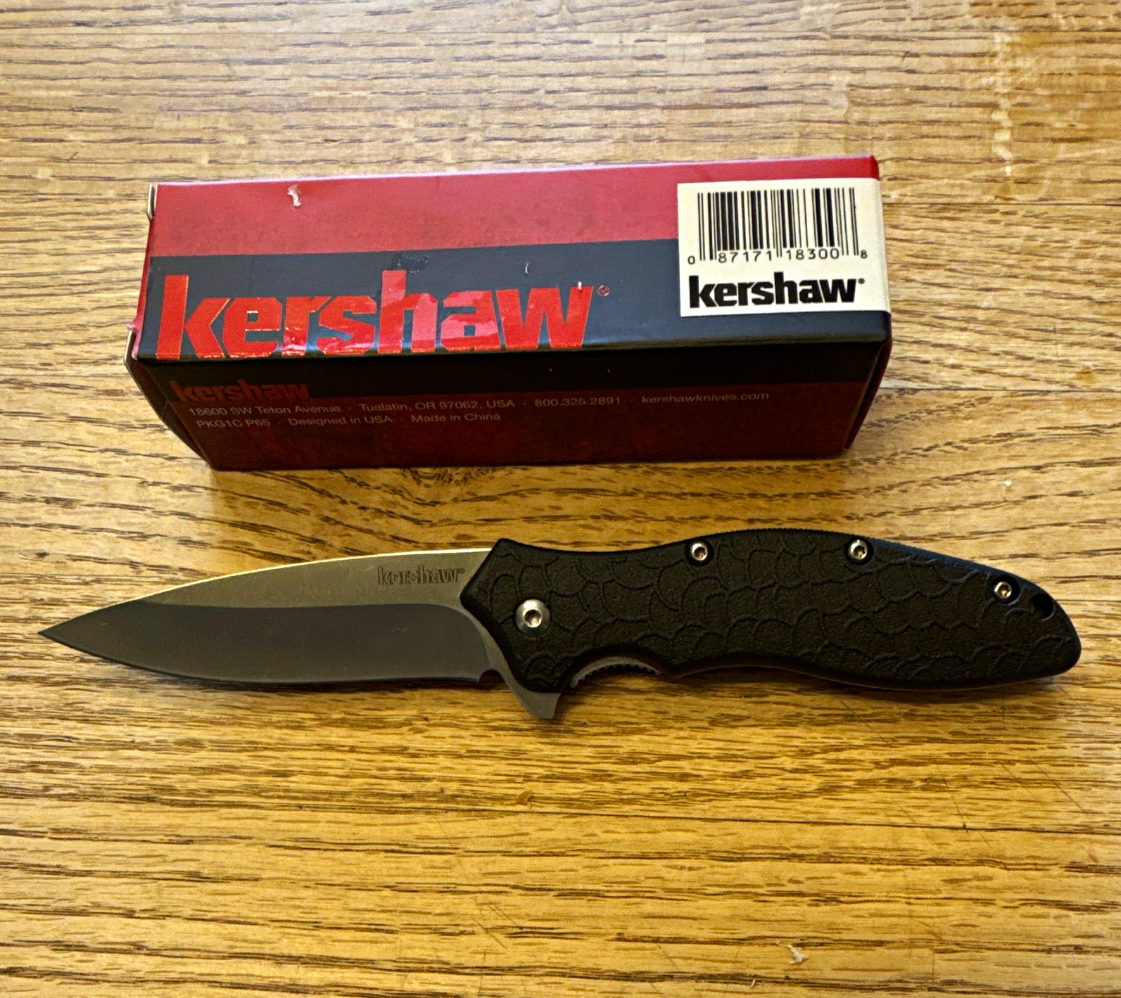Kershaw Oso Sweet Drop Point Liner Lock with Free Lanyard