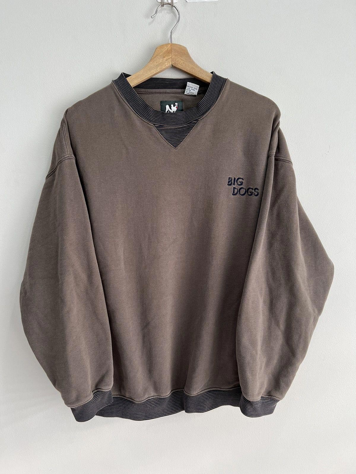 Vintage Big Dogs Sweater Sweatshirt brown