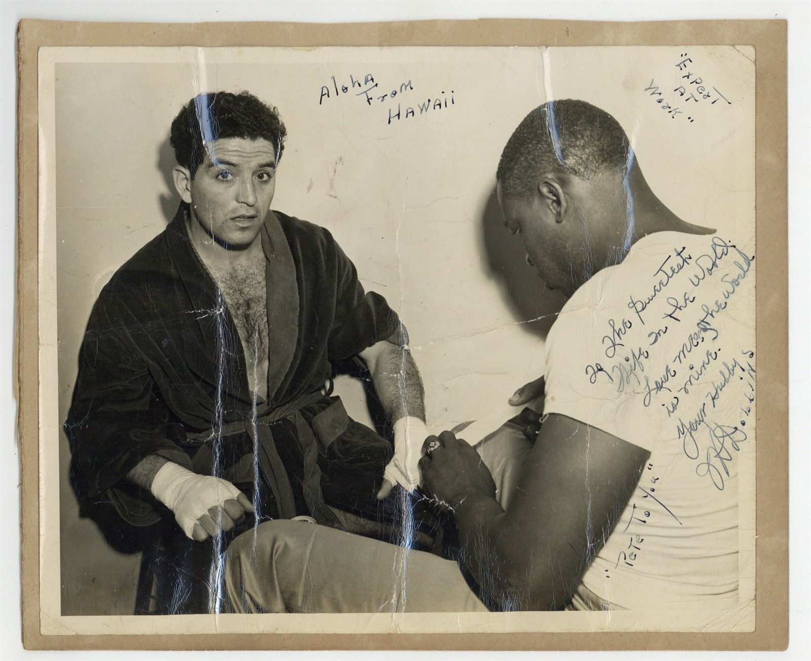 African American Boxing Trainer 1940 Boxer Pugilist Signed 8x10 Photo L282