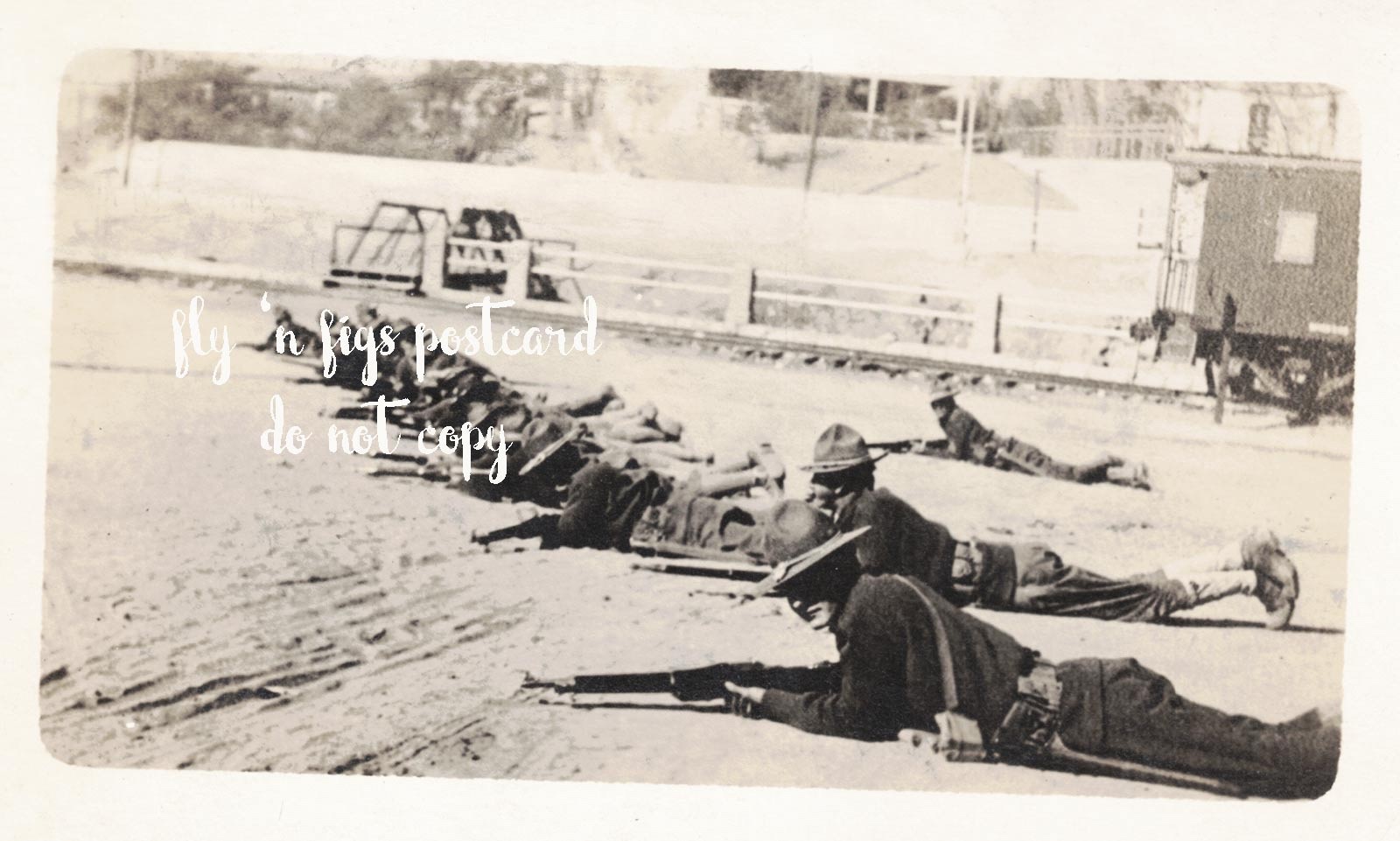 MEXICAN REVOLUTION BORDER WAR 12TH INFANTRY BATTLE NOGALES 11.26.15 RPPC by LOHN