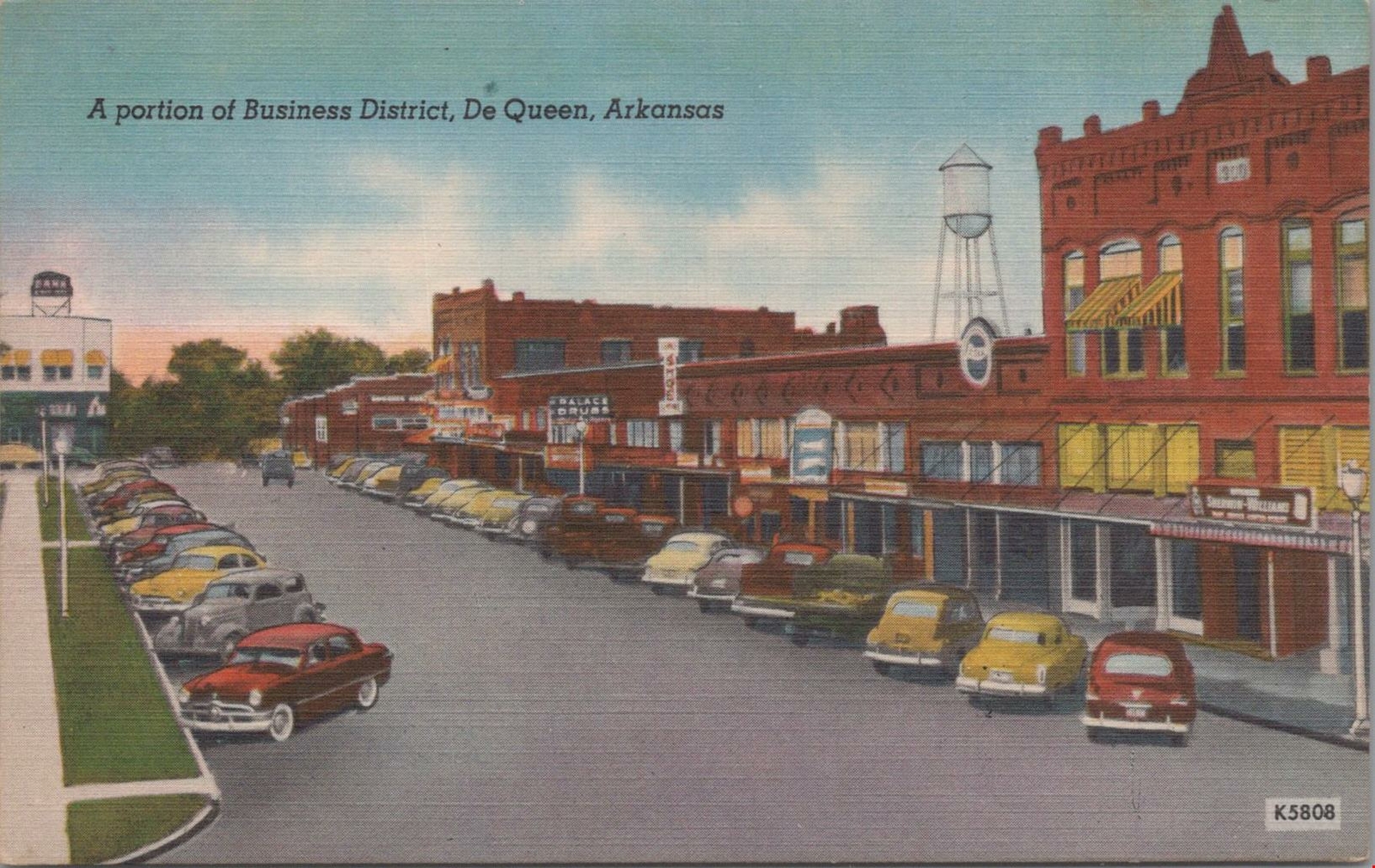 Postcard Portion of Business District De Queen Arkansas AR Postcard Portion of Business District De Queen Arkansas AR