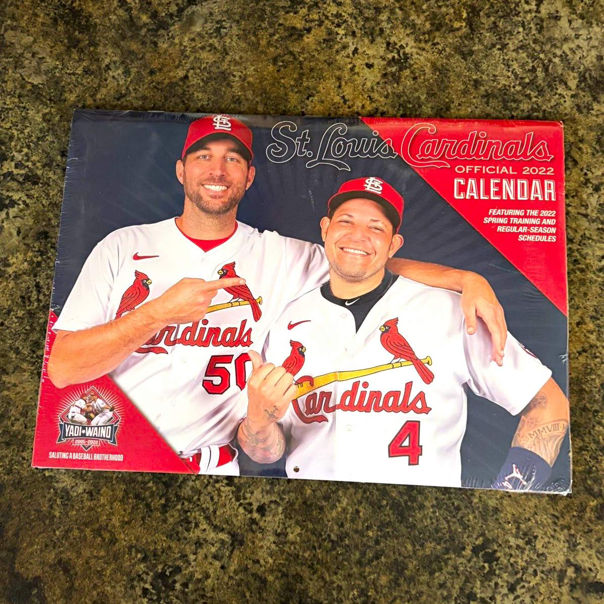 Yadi-Waino St. Louis Cardinals Official Team 2022 Wall Calendar(Factory Sealed)