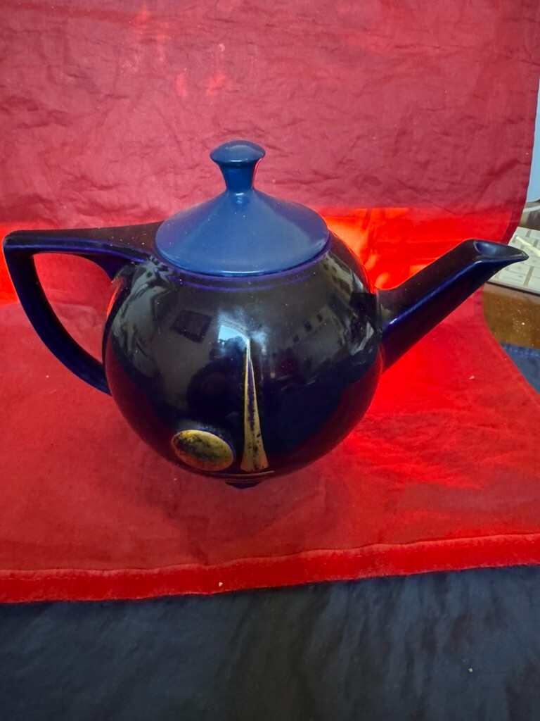 Rare Hall China USA Sold Exclusively At 1940 New York World's Fair Tea Pot