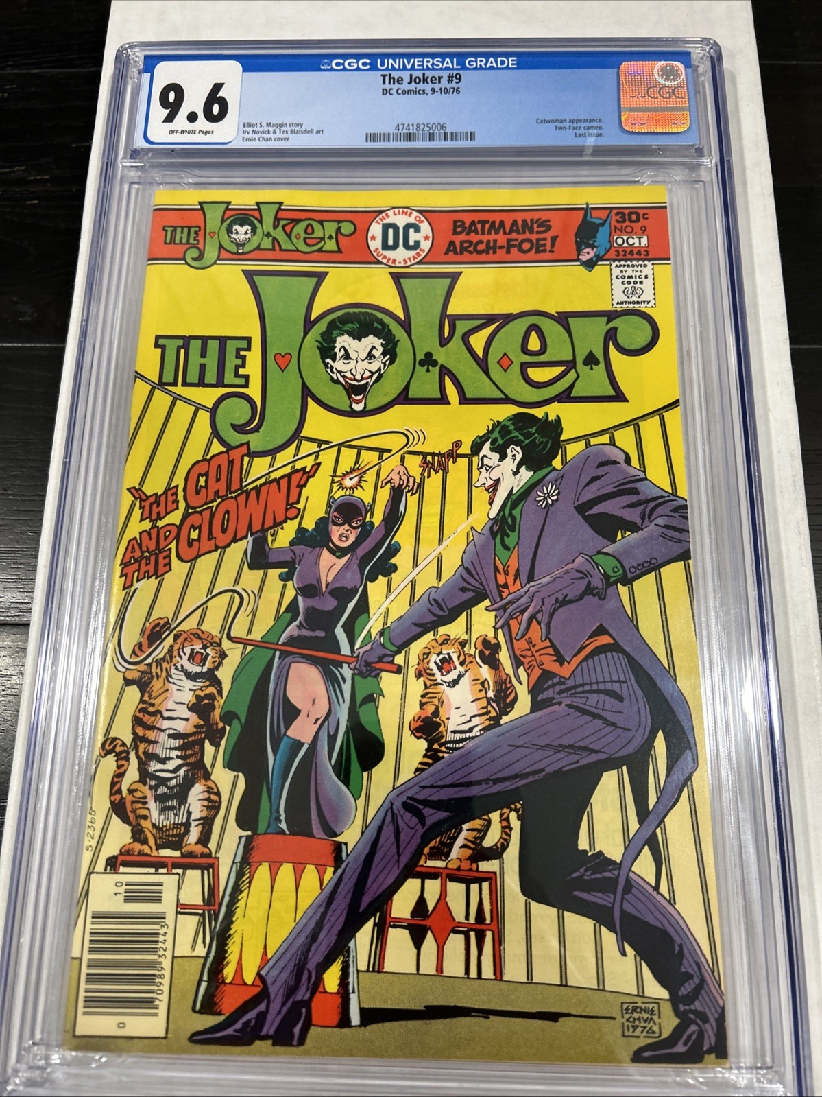 Joker #9 - CGC 9.6 - Key - Last Issue - Catwoman & Two-Face App. (1976) Joker #9 - CGC 9.6 - Key - Last Issue - Catwoman & Two-Face App. (1976)