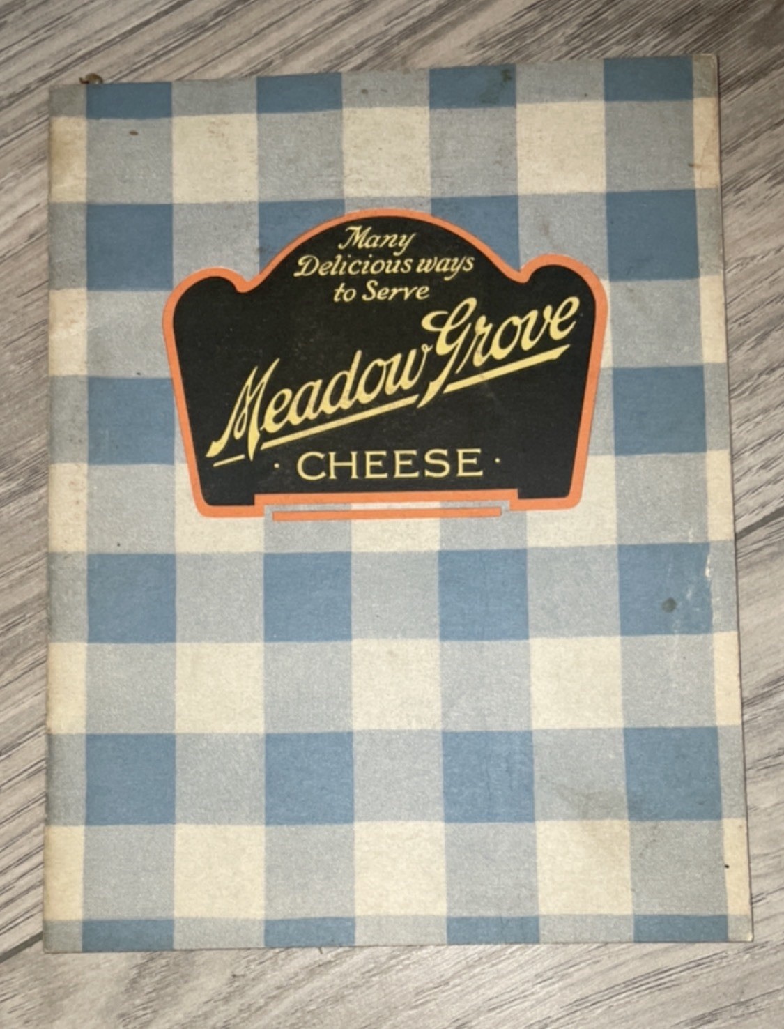 Vintage Meadow Grove Cheese Recipe Booklet Cudahy Advertising Cookbook Rare