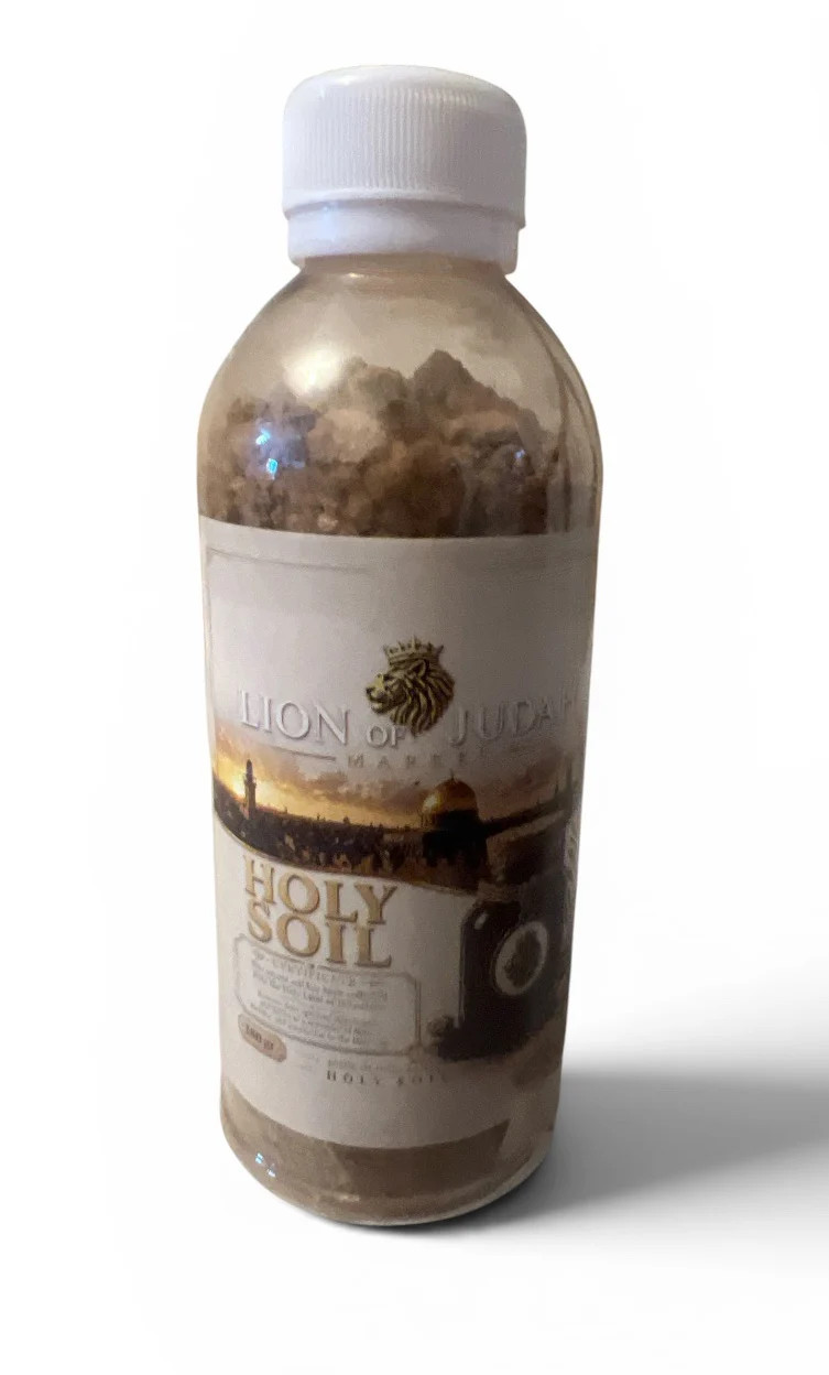 Large Holy Soil Bottle 300ml from Jerusalem, Authentic Holy Land Earth Memorial Large Holy Soil Bottle 300ml from Jerusalem, Authentic Holy Land Earth Memorial