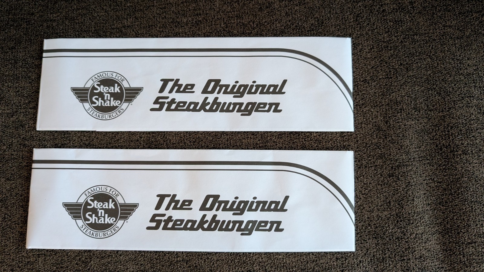 Steak N Shake Paper Employee Hats, The Original Steakburger Since 1934 - 2 Hats Steak N Shake Paper Employee Hats, The Original Steakburger Since 1934 - 2 Hats