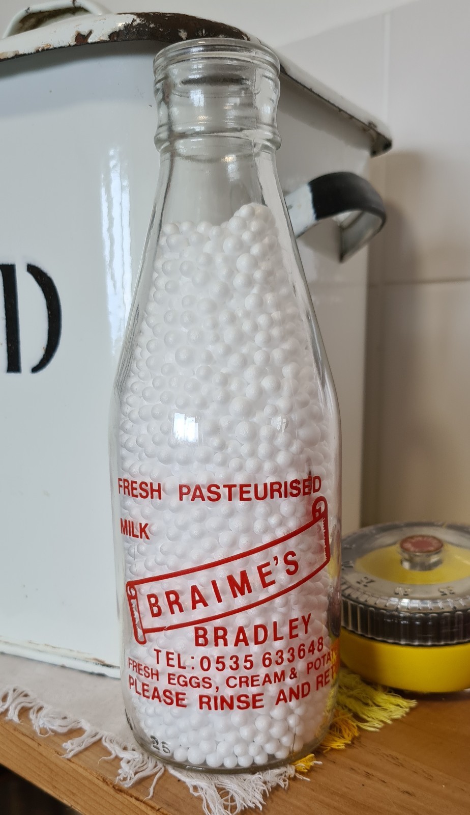 Vintage Milk Bottle - Braime\'s Dairy, Bradley - Bay Horse, Snaygill