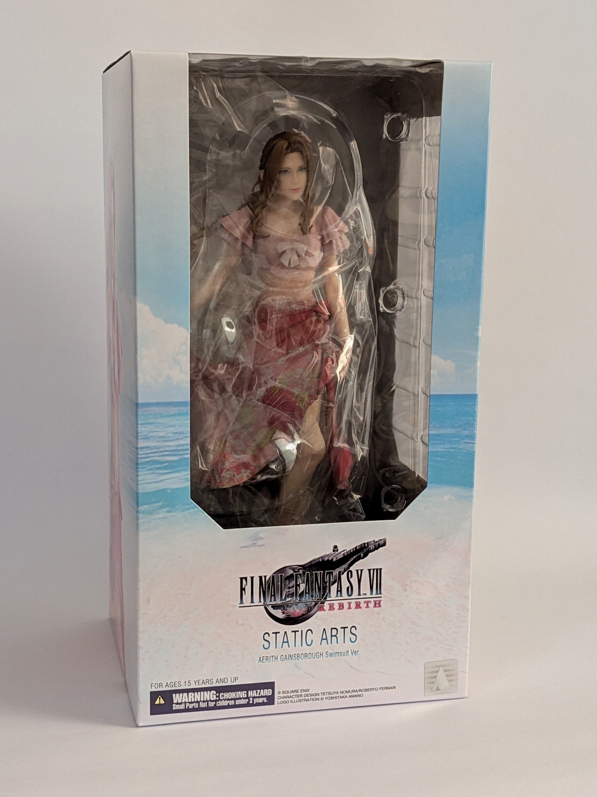 FFVII Rebirth Static Arts Aerith Gainsborough Swimsuit Ver. Figure Final Fantasy