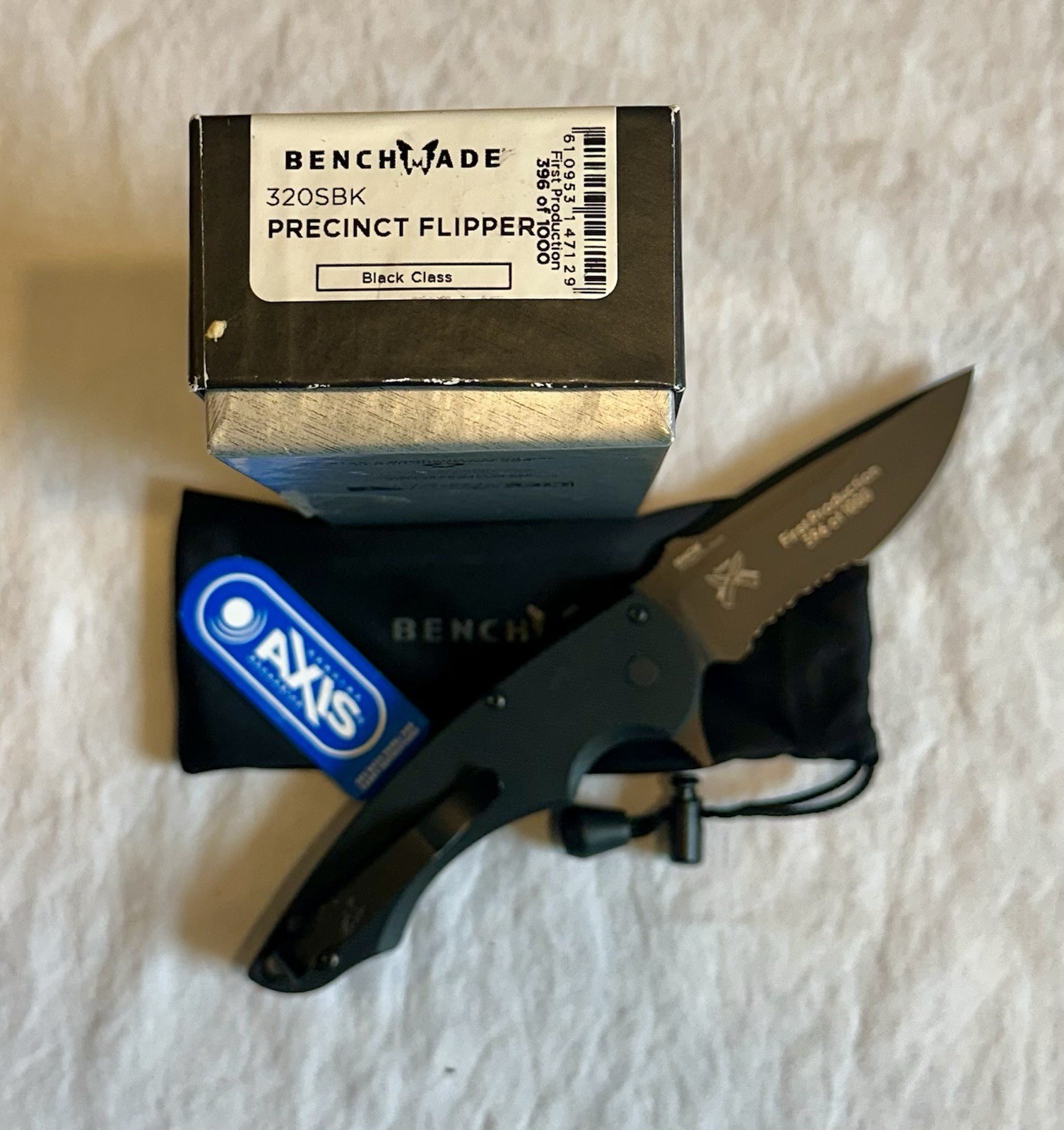 Benchmade Precinct 320SBK First Run Number 396 Of 1000. Benchmade Precinct 320SBK First Run Number 396 Of 1000.