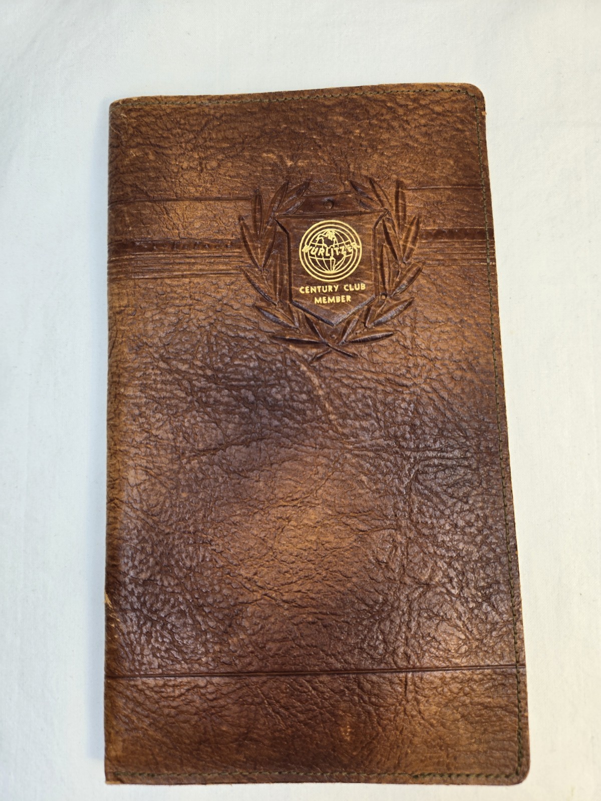 Vintage 1945 Wurlitzer Century Club Member Jukebox Leather Pocket Wallet WWII Vintage 1945 Wurlitzer Century Club Member Jukebox Leather Pocket Wallet WWII