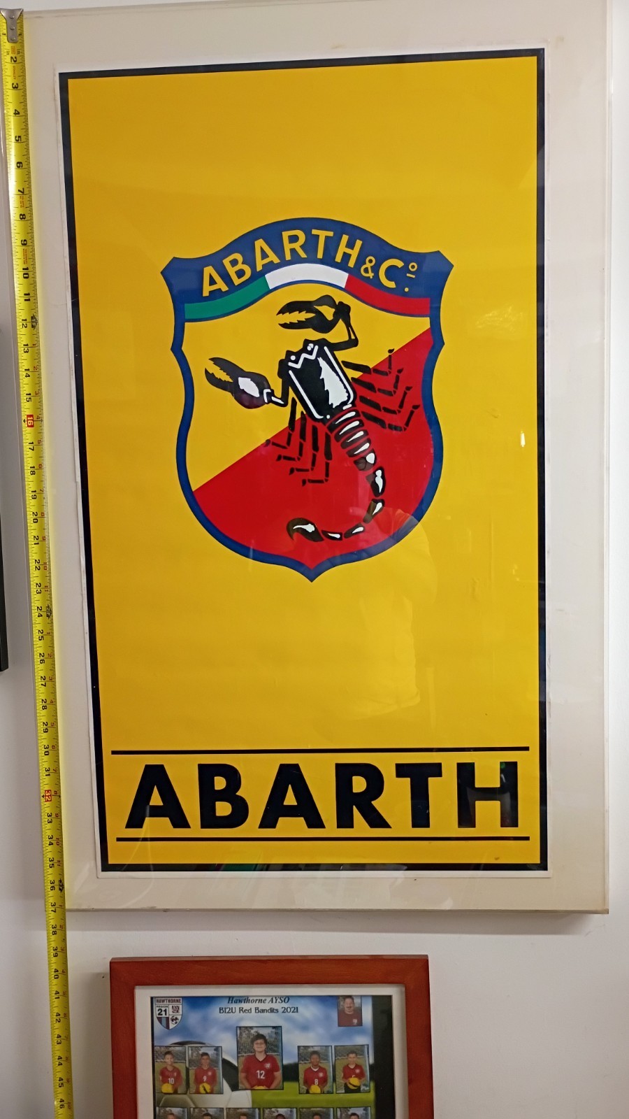 Original Vintage ABARTH Logo Poster From Fanatical Collector Original Vintage ABARTH Logo Poster From Fanatical Collector