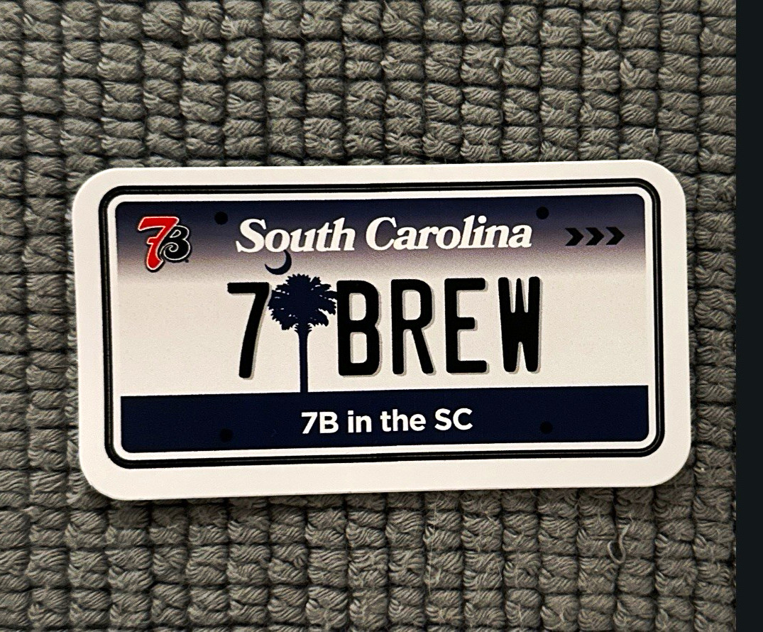 7B 7Brew South Carolina Sticker